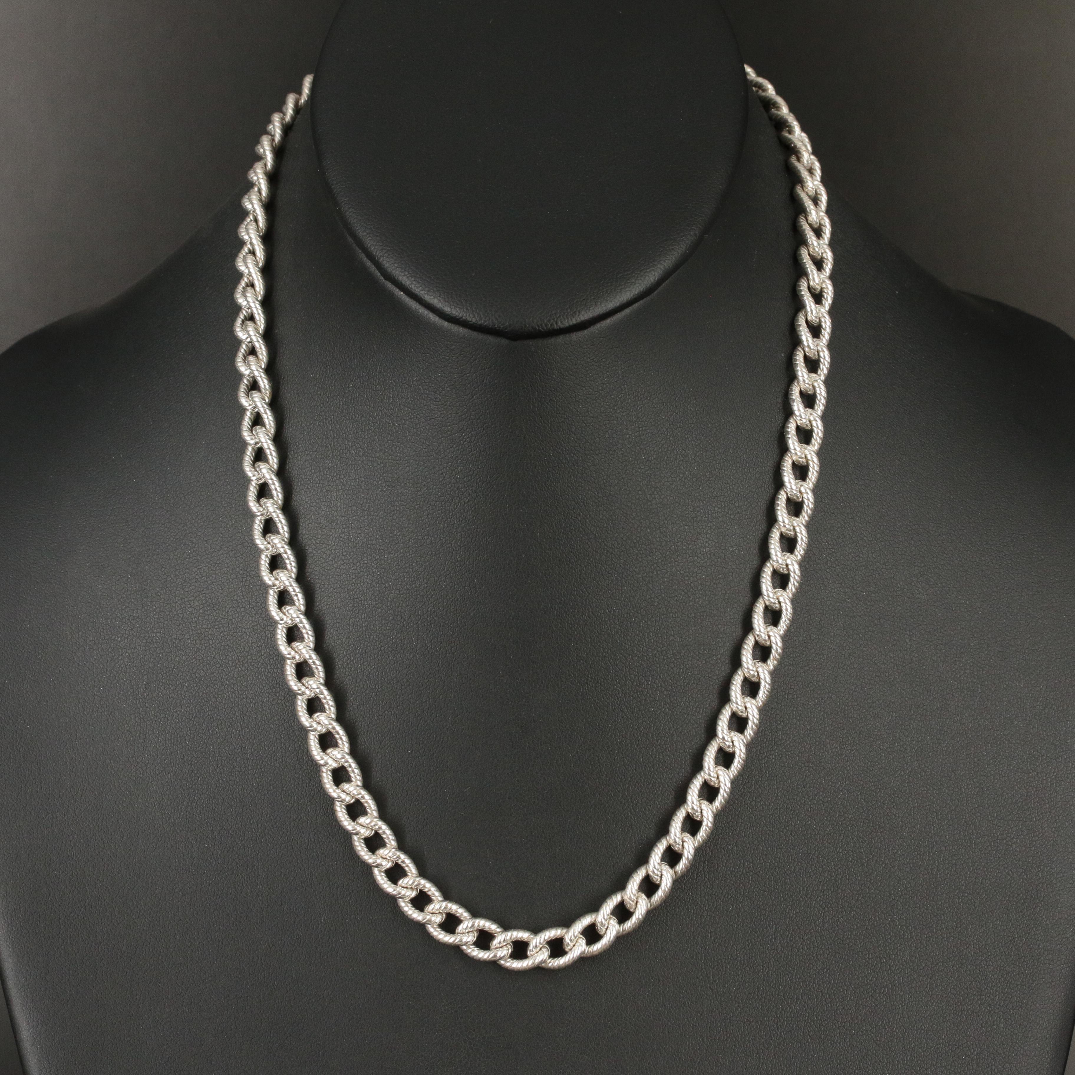 Tiffany & Co Sterling Twisted Cable Chain