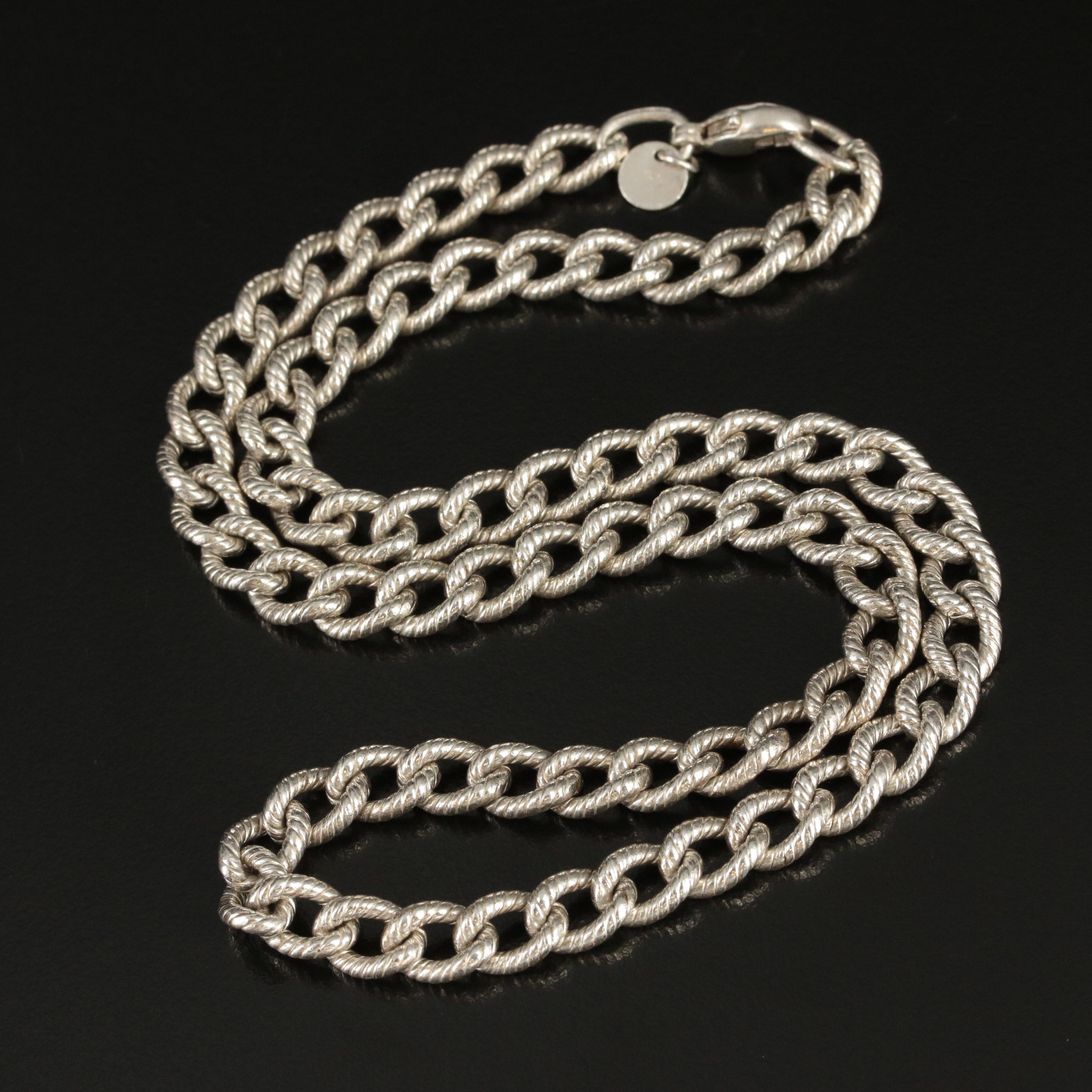 Tiffany & Co Sterling Twisted Cable Chain