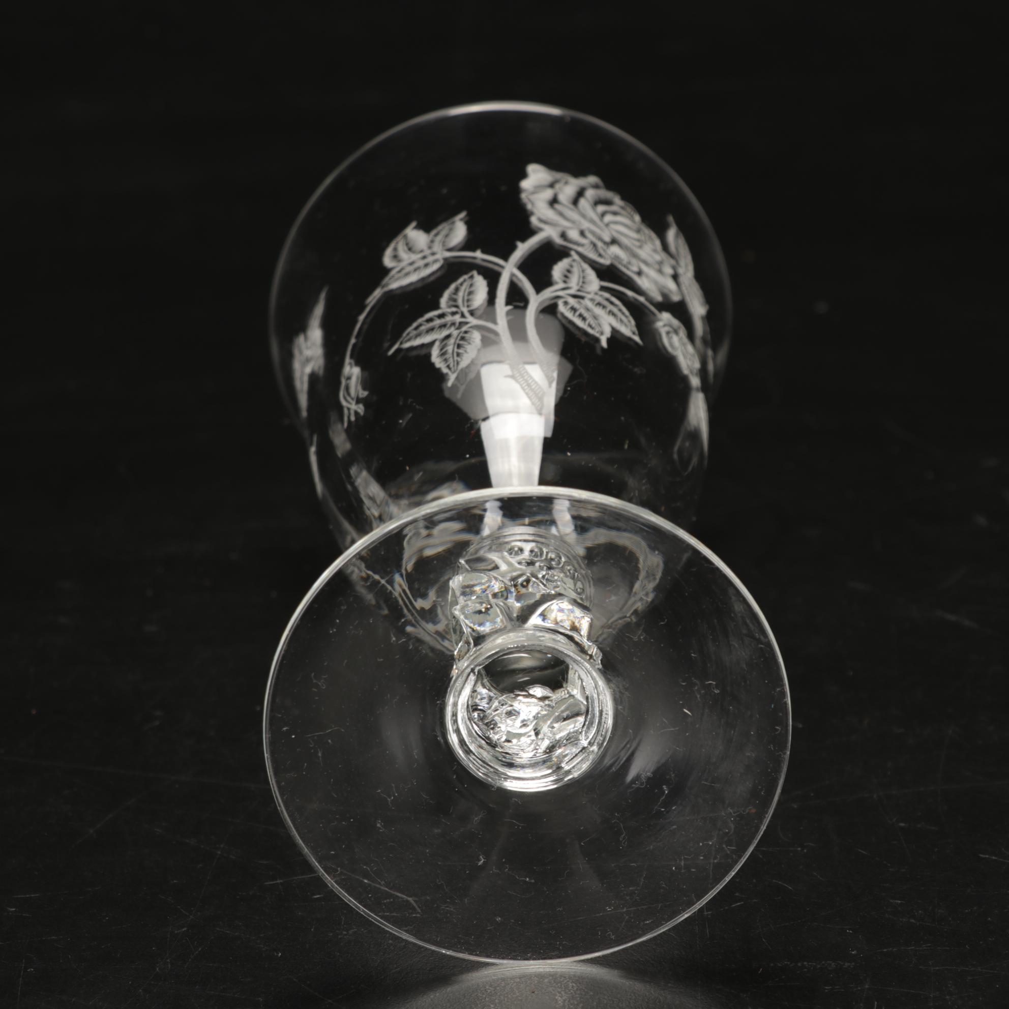 Heisey Glass "Heisey Rose" Tableware and Accessories, 1949-1957