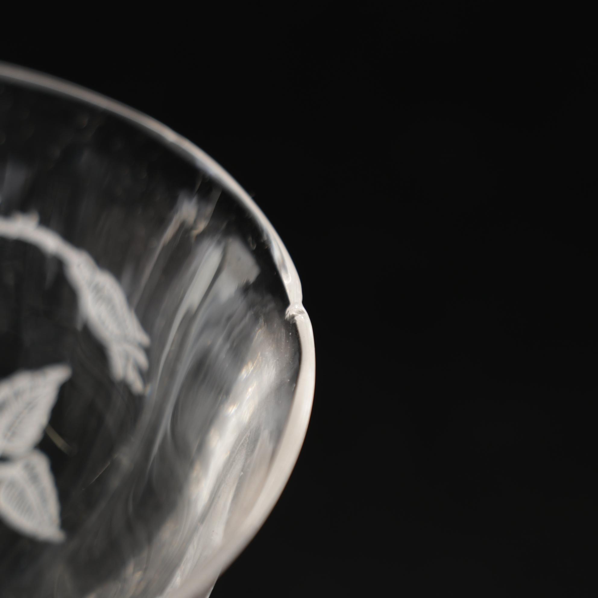 Heisey Glass "Heisey Rose" Tableware and Accessories, 1949-1957