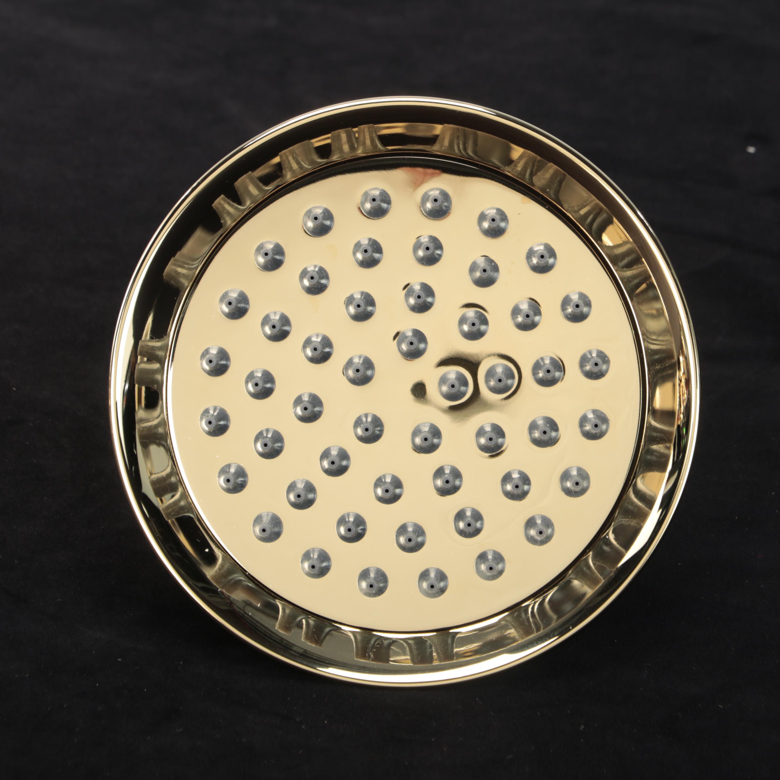 Polished Brass Finish Exposed Pipe Shower and Tub Faucet