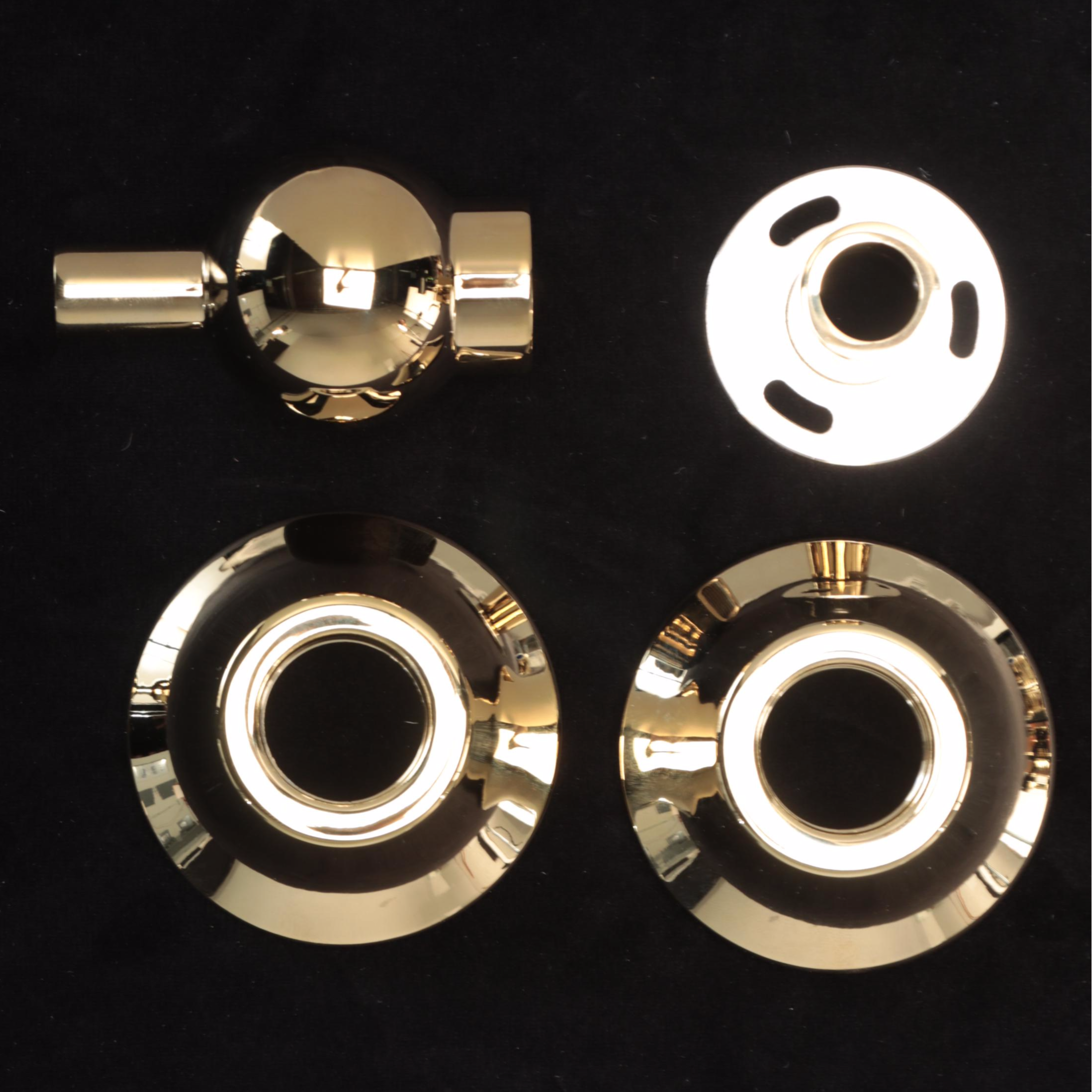 Polished Brass Finish Exposed Pipe Shower and Tub Faucet