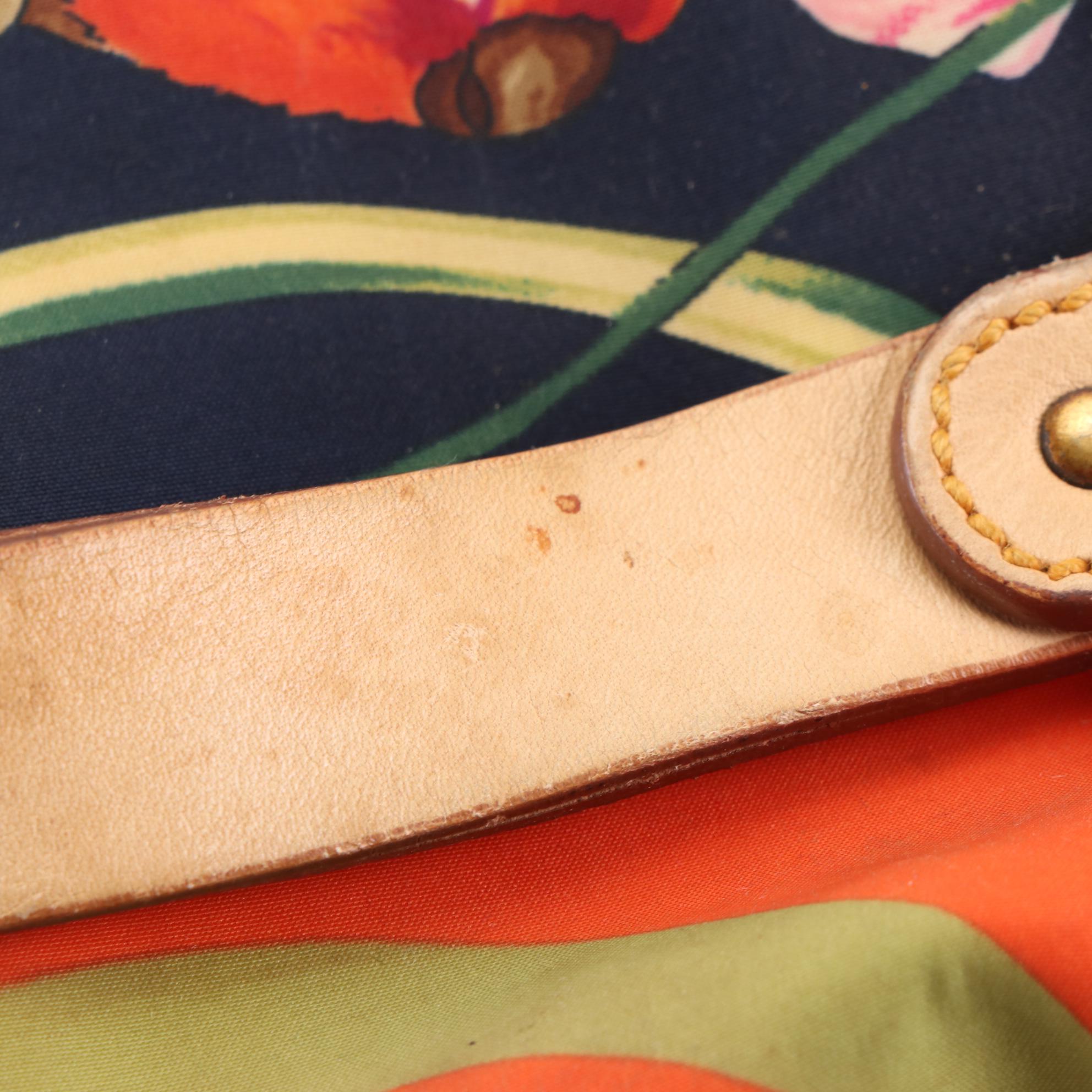 Salvatore Ferragamo Printed Textile and Leather Shoulder Bag