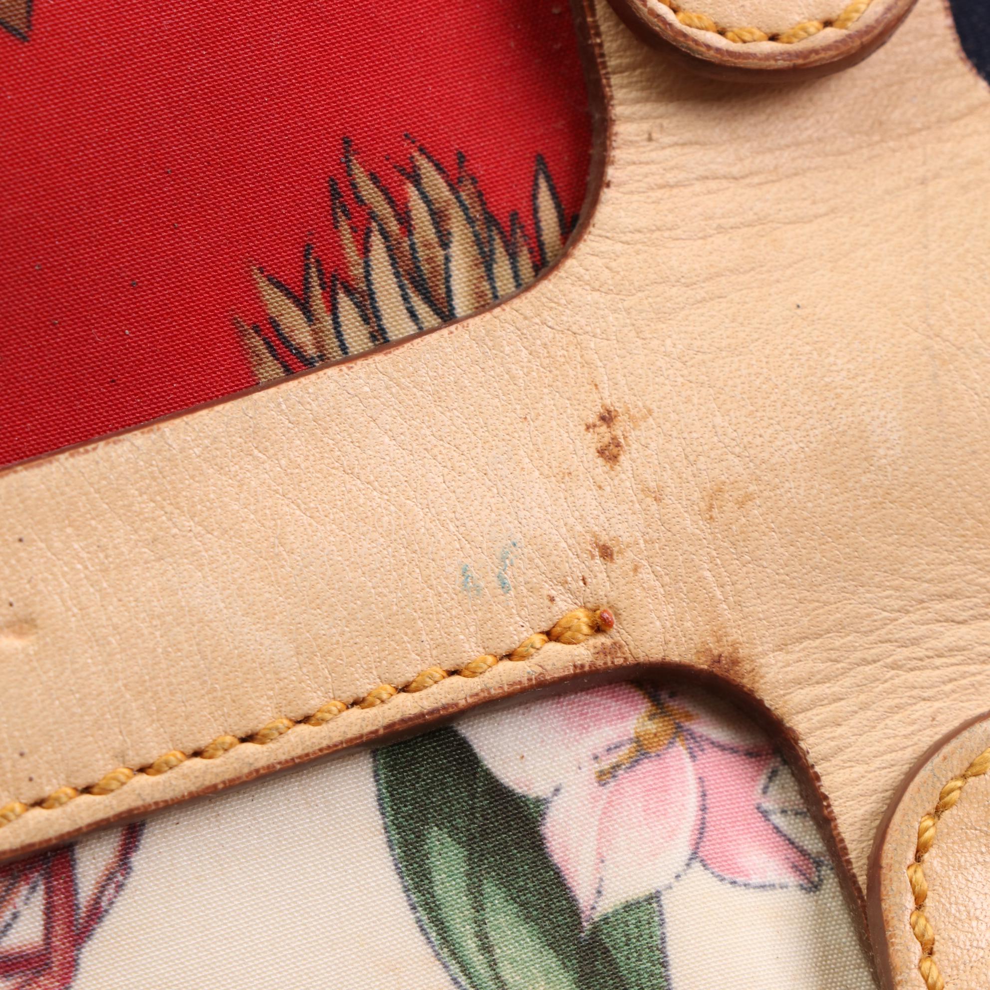 Salvatore Ferragamo Printed Textile and Leather Shoulder Bag