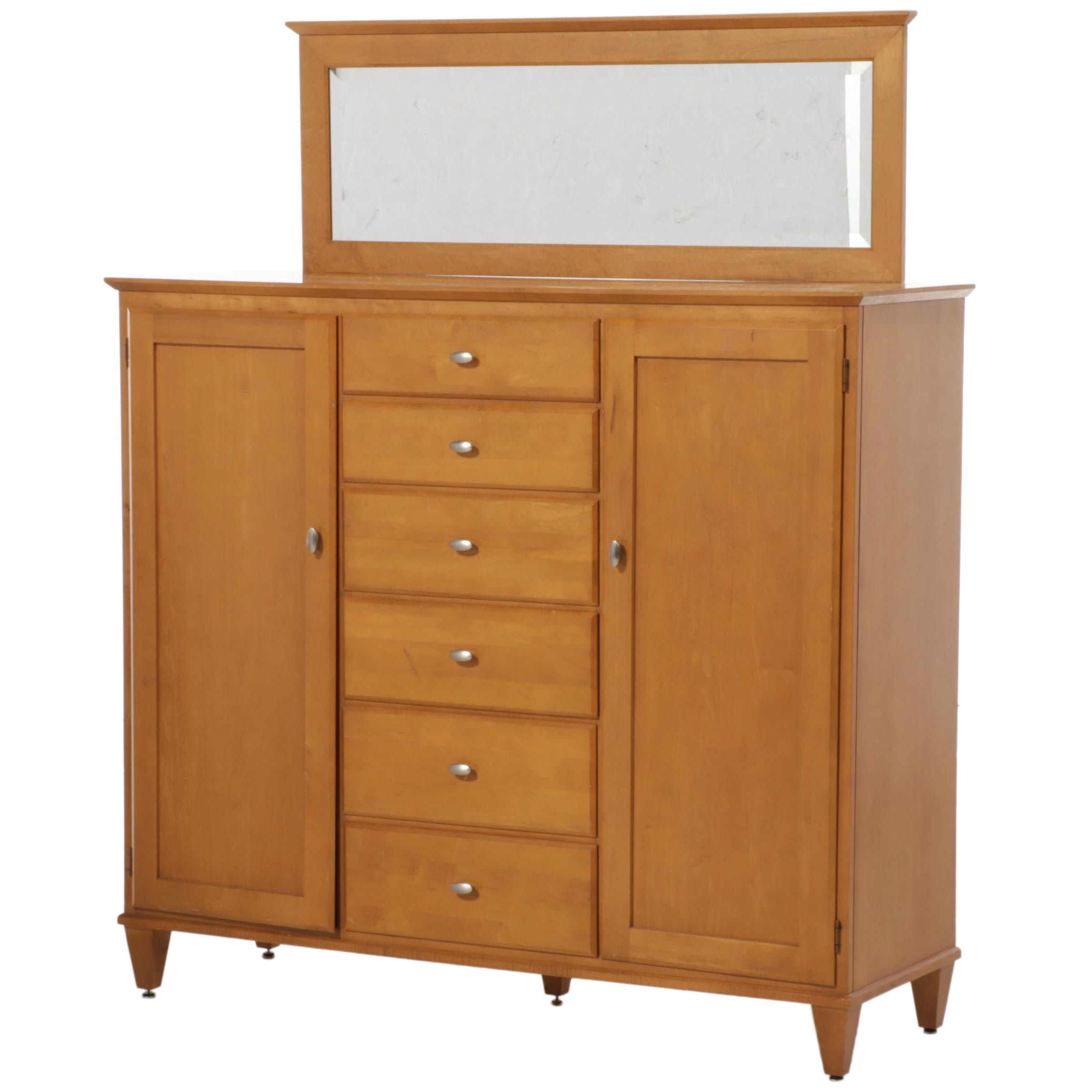 Ethan Allen Maple Dresser with Mirror
