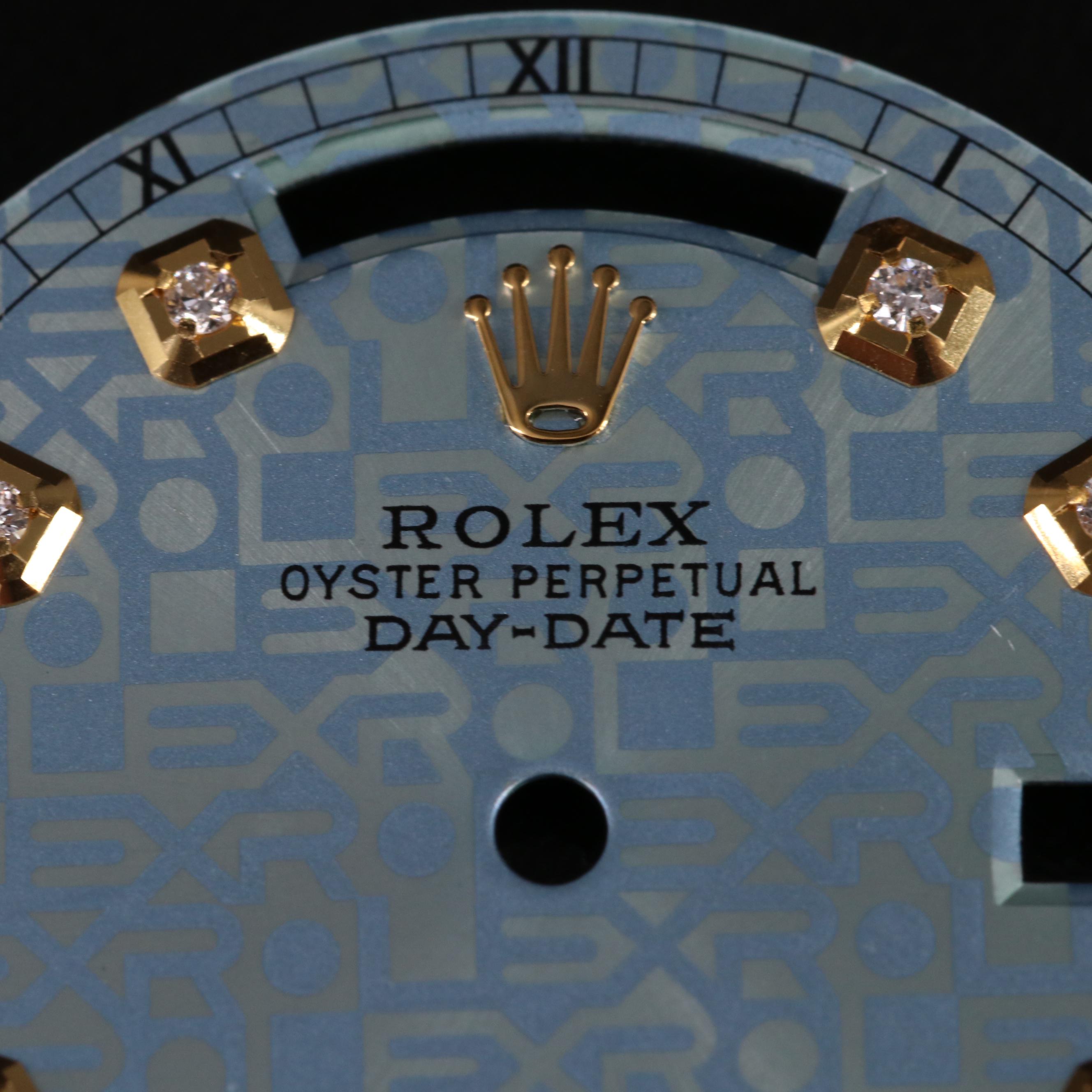 Rolex Aftermarket Diamond Day-Date Dial
