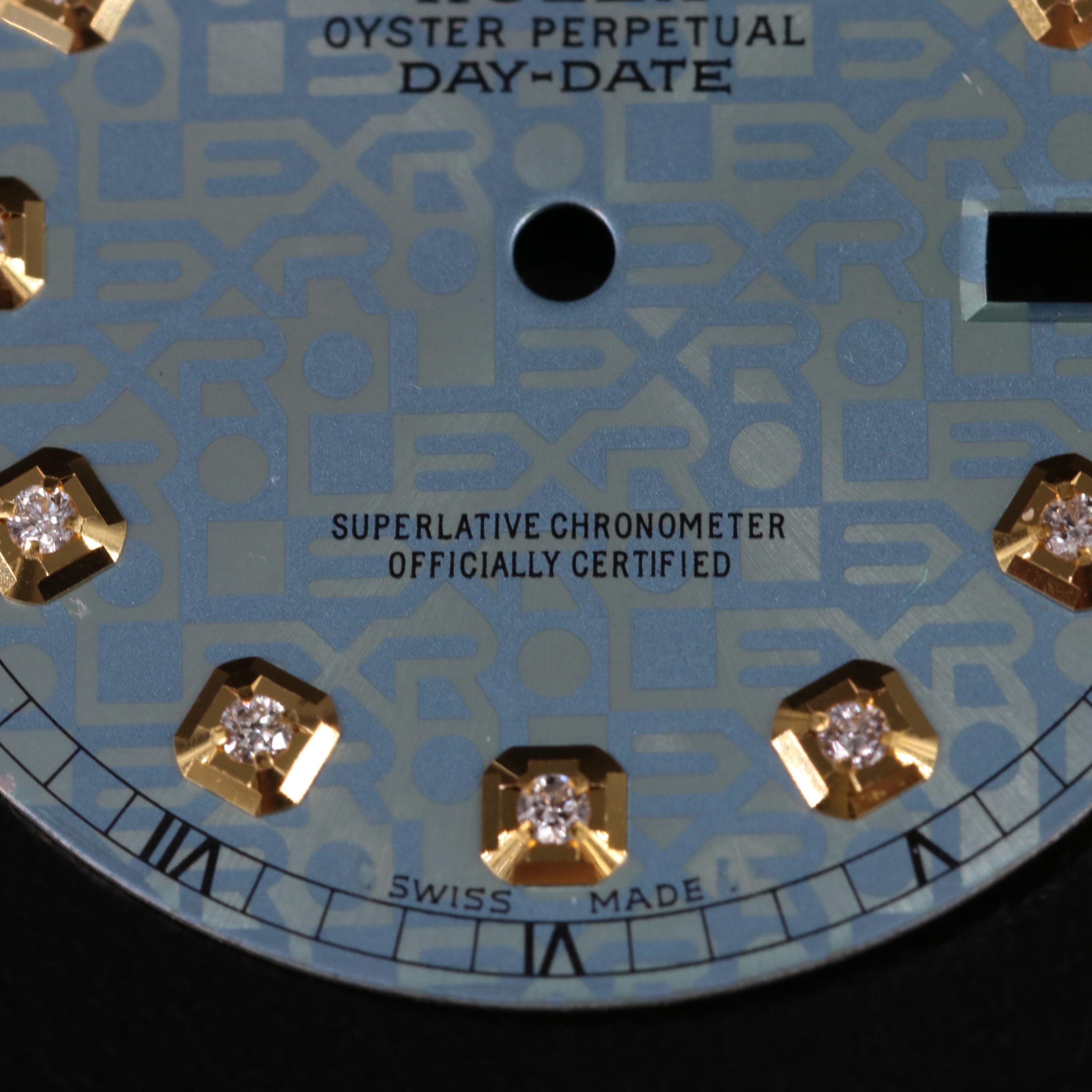 Rolex Aftermarket Diamond Day-Date Dial