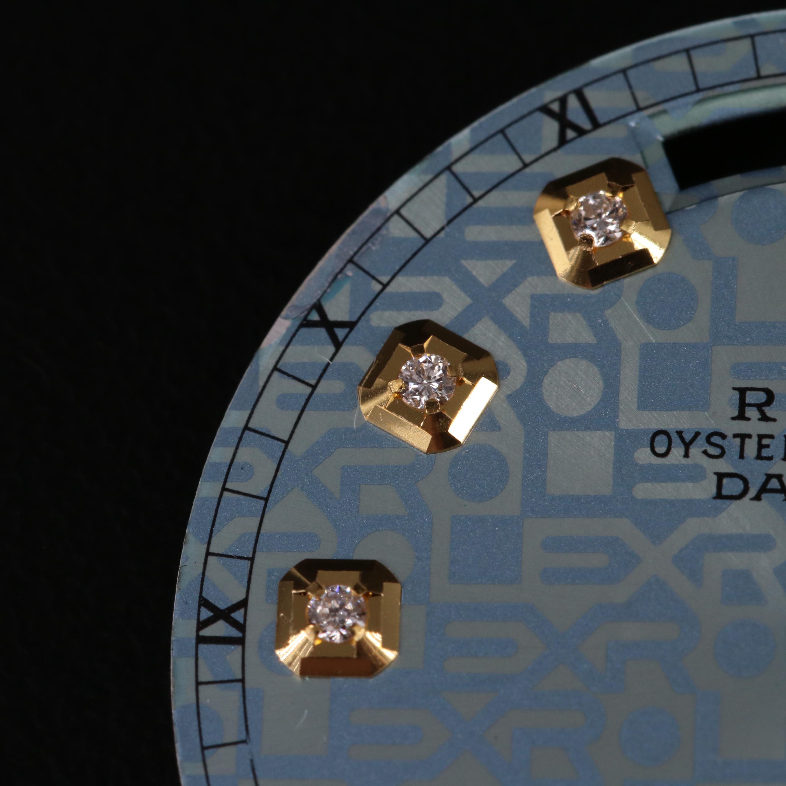 Rolex Aftermarket Diamond Day-Date Dial