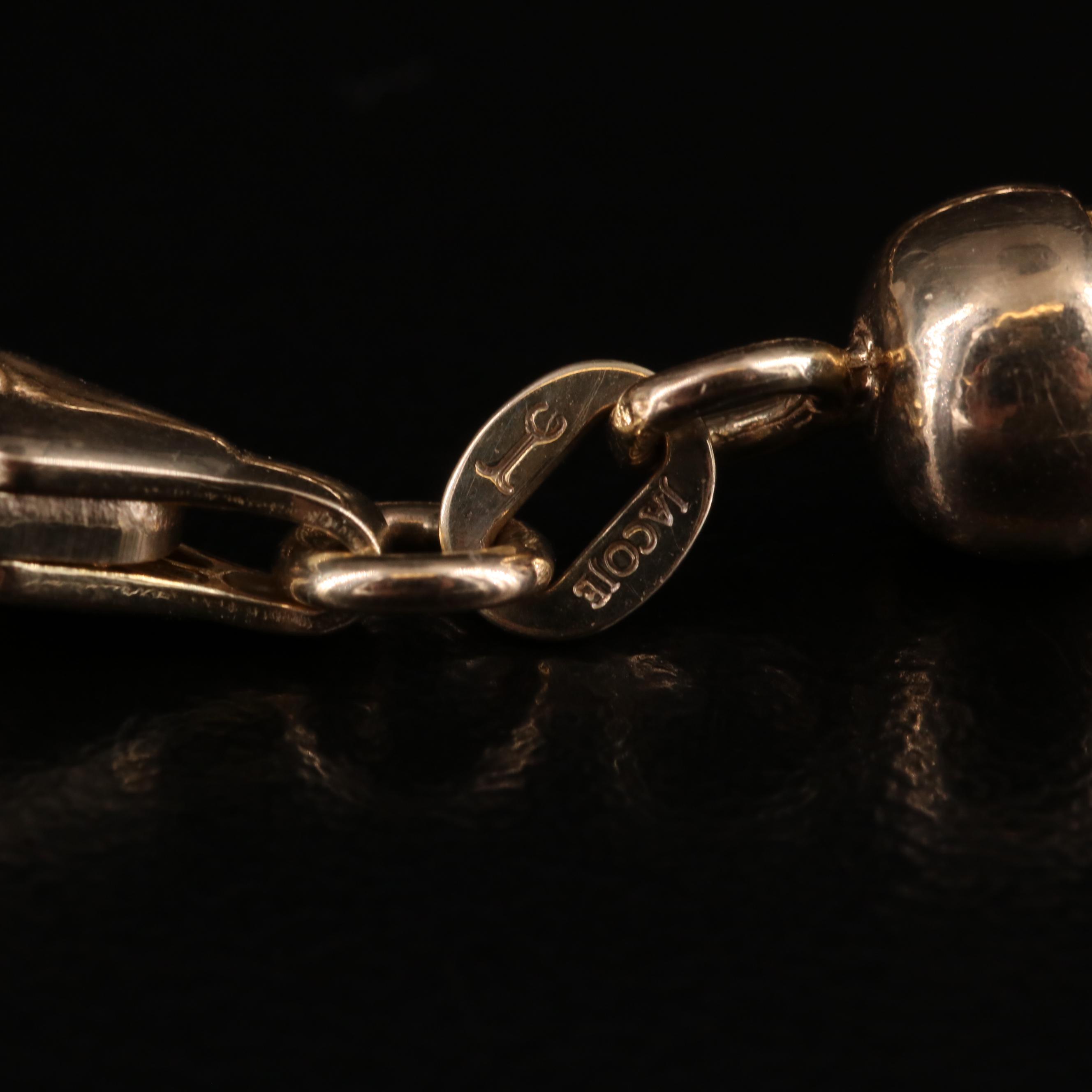 14K Fancy Curb Chain Bracelet