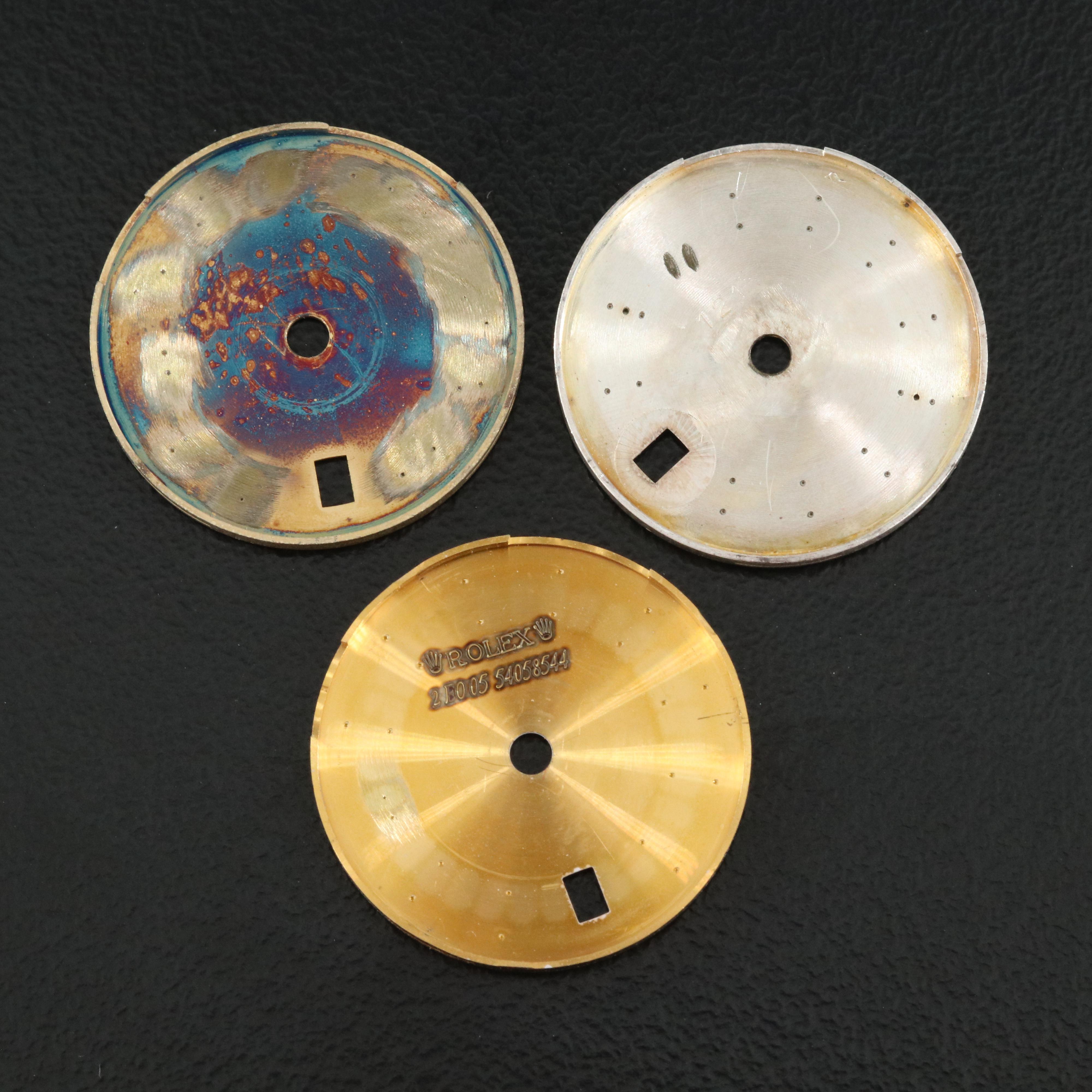Three Rolex Dials