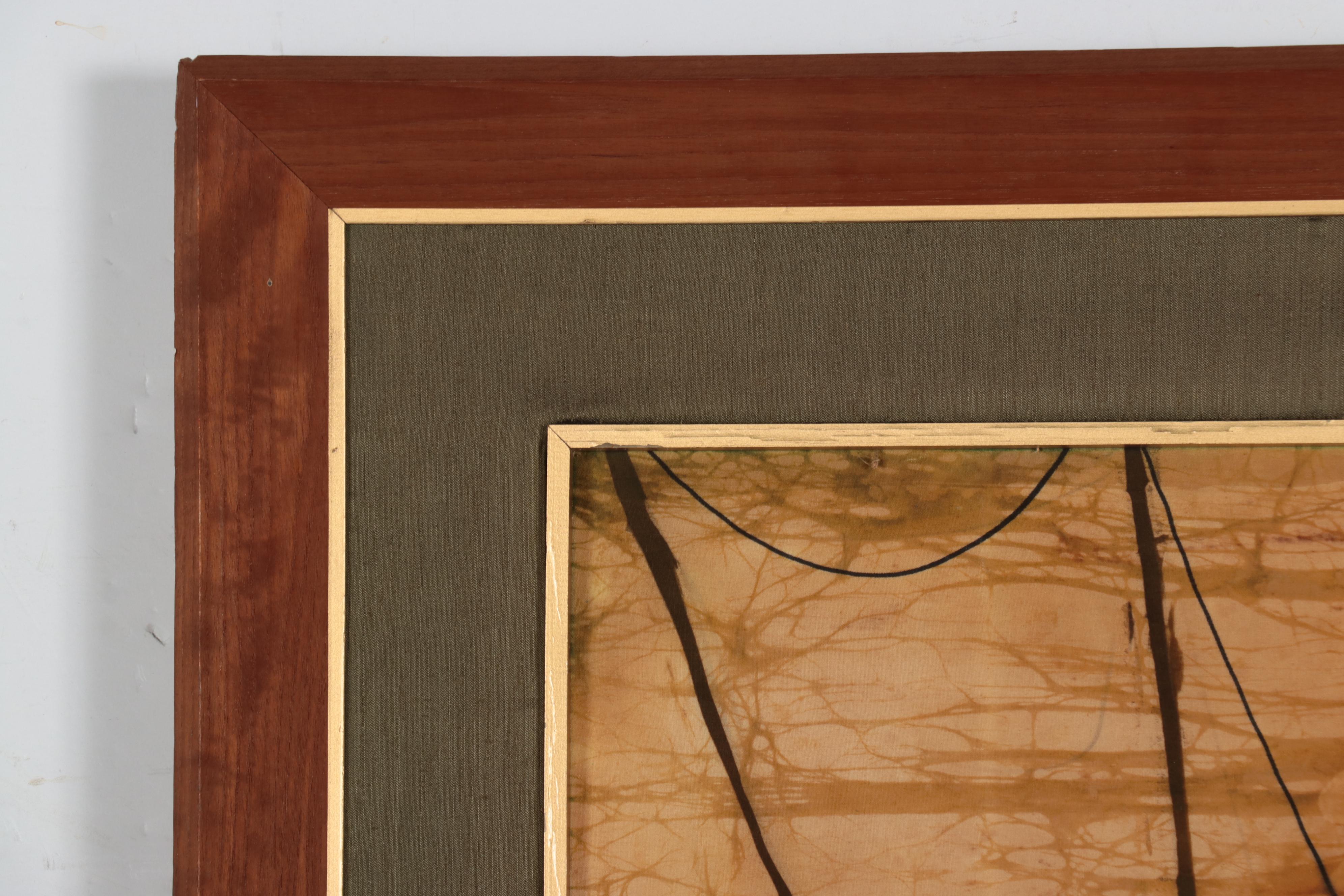 Southeast Asian Batik of Figures In Boats