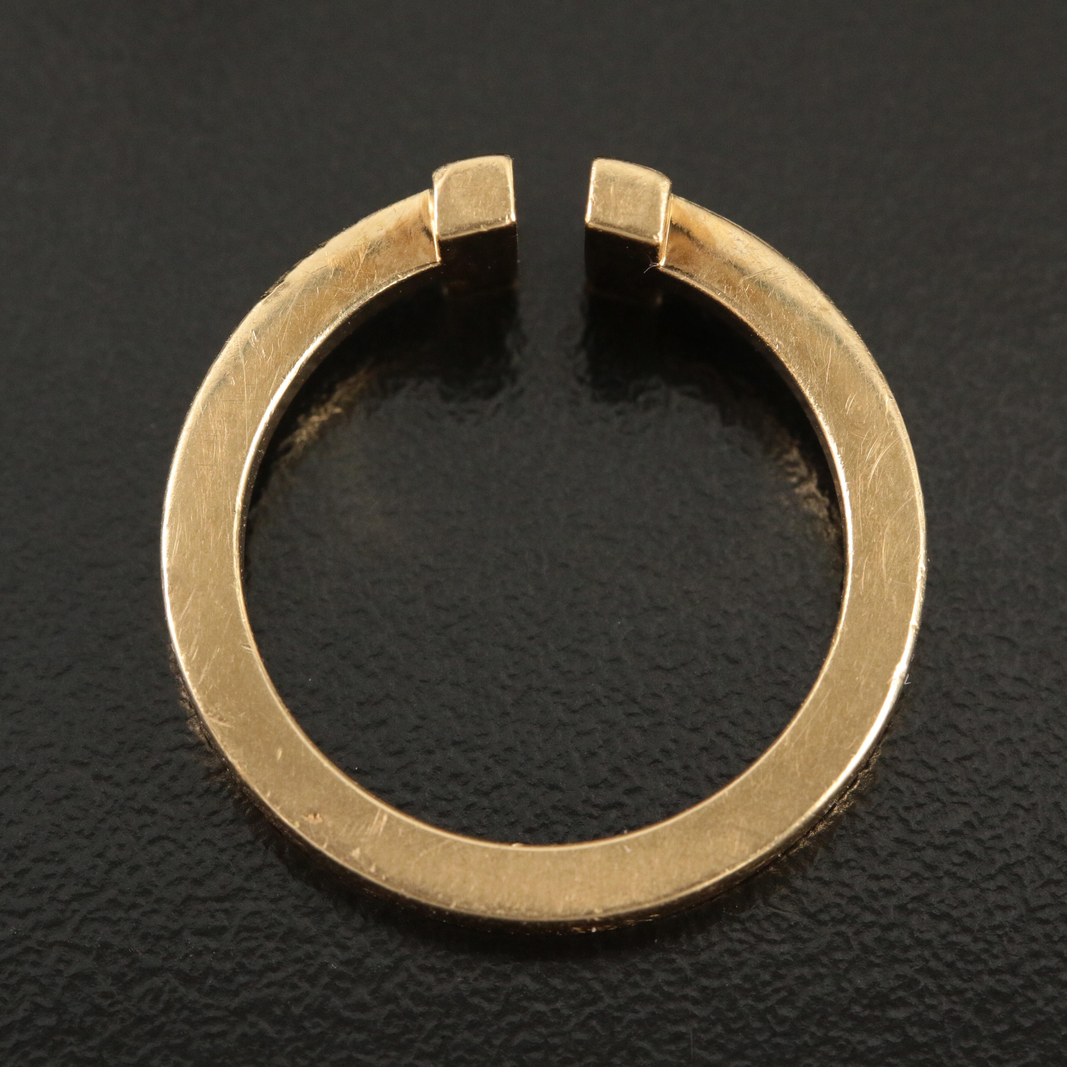 Tiffany & Co. "T" Square 18K Ring