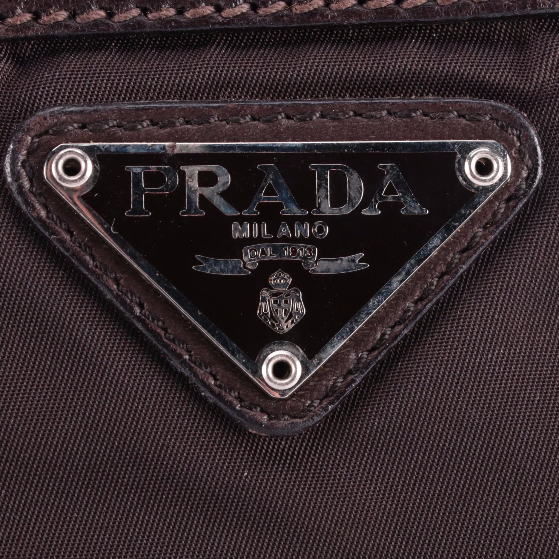 Prada Black Tessuto Nylon Drawstring Backpack