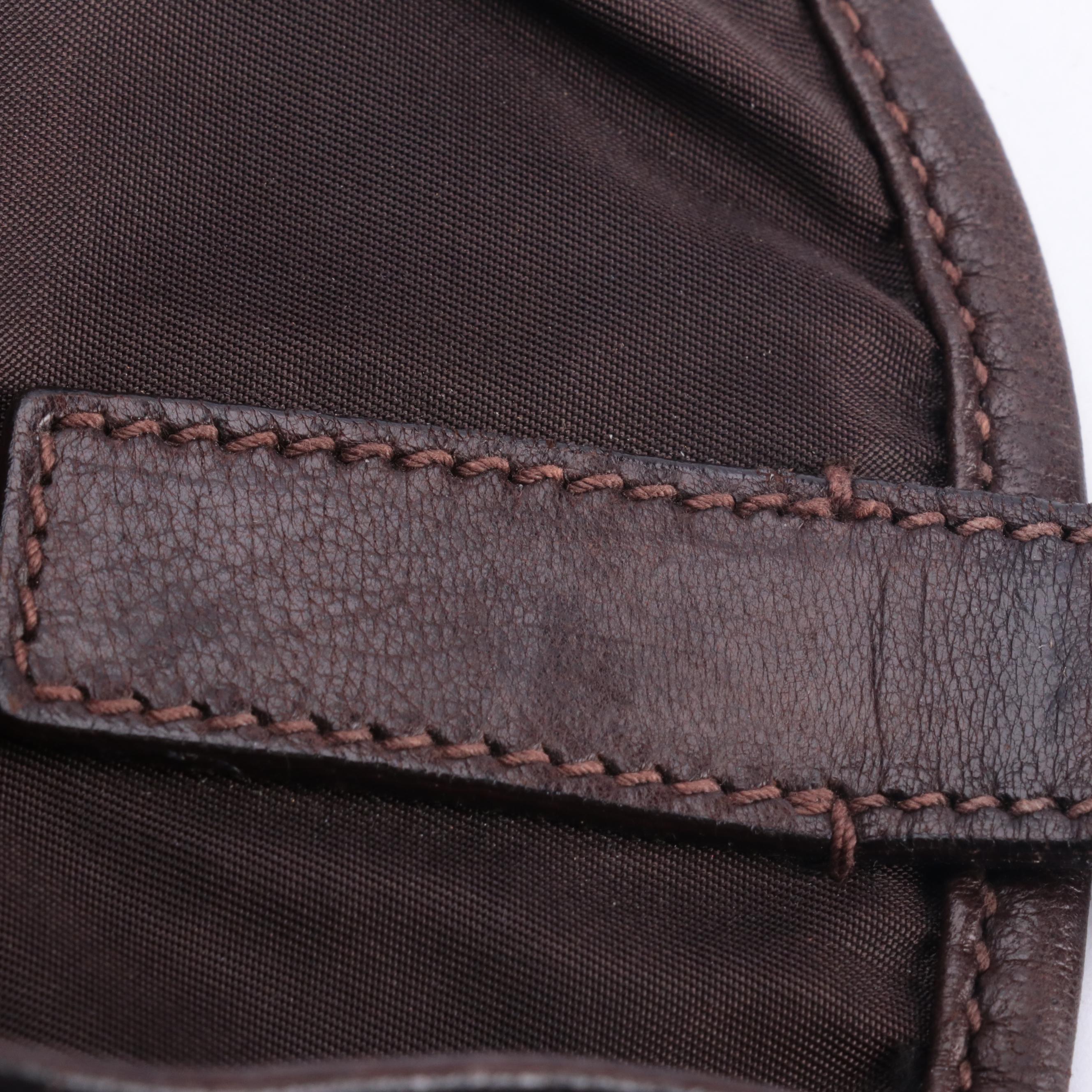 Prada Black Tessuto Nylon Drawstring Backpack