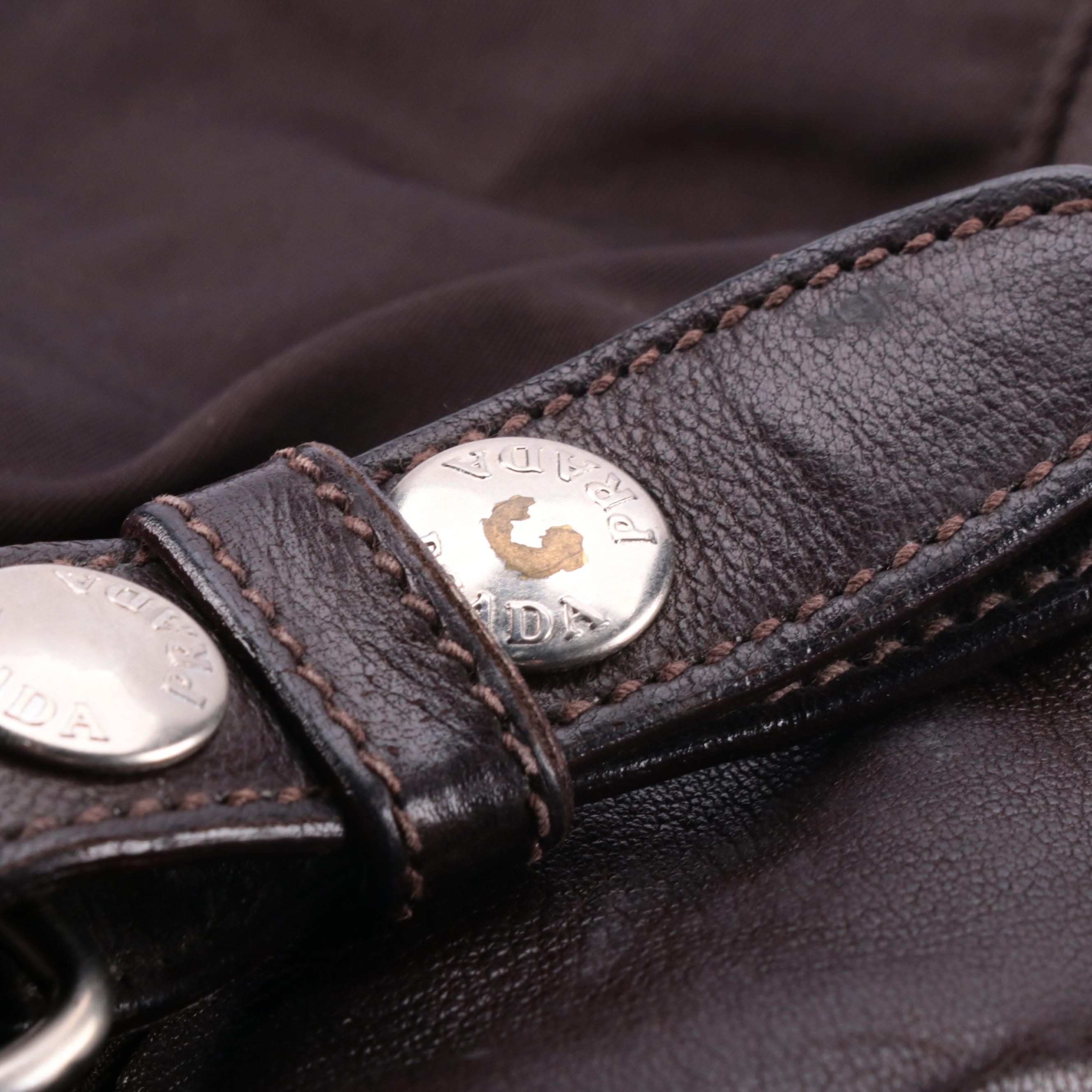 Prada Black Tessuto Nylon Drawstring Backpack