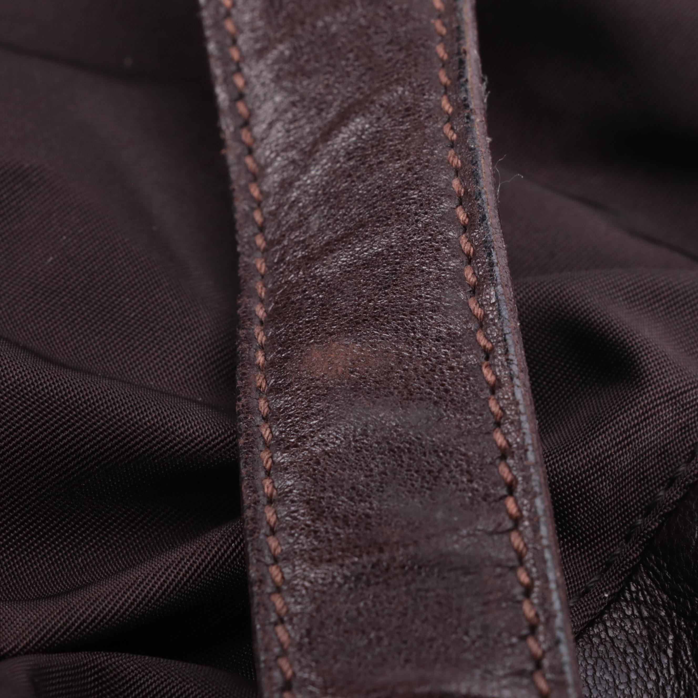 Prada Black Tessuto Nylon Drawstring Backpack