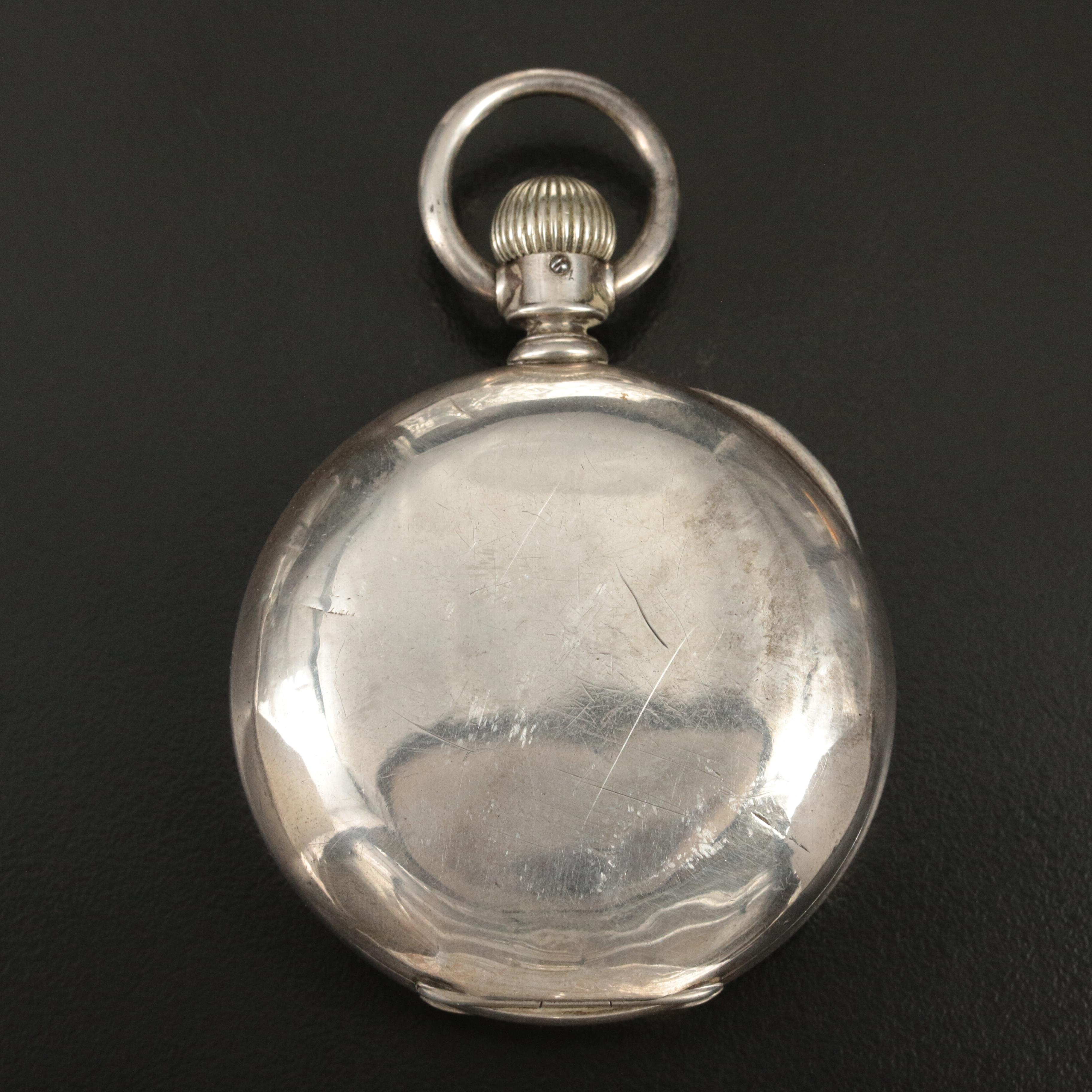 1902 Elgin Coin Silver Railroad-Grade "Father Time" Pocket Watch