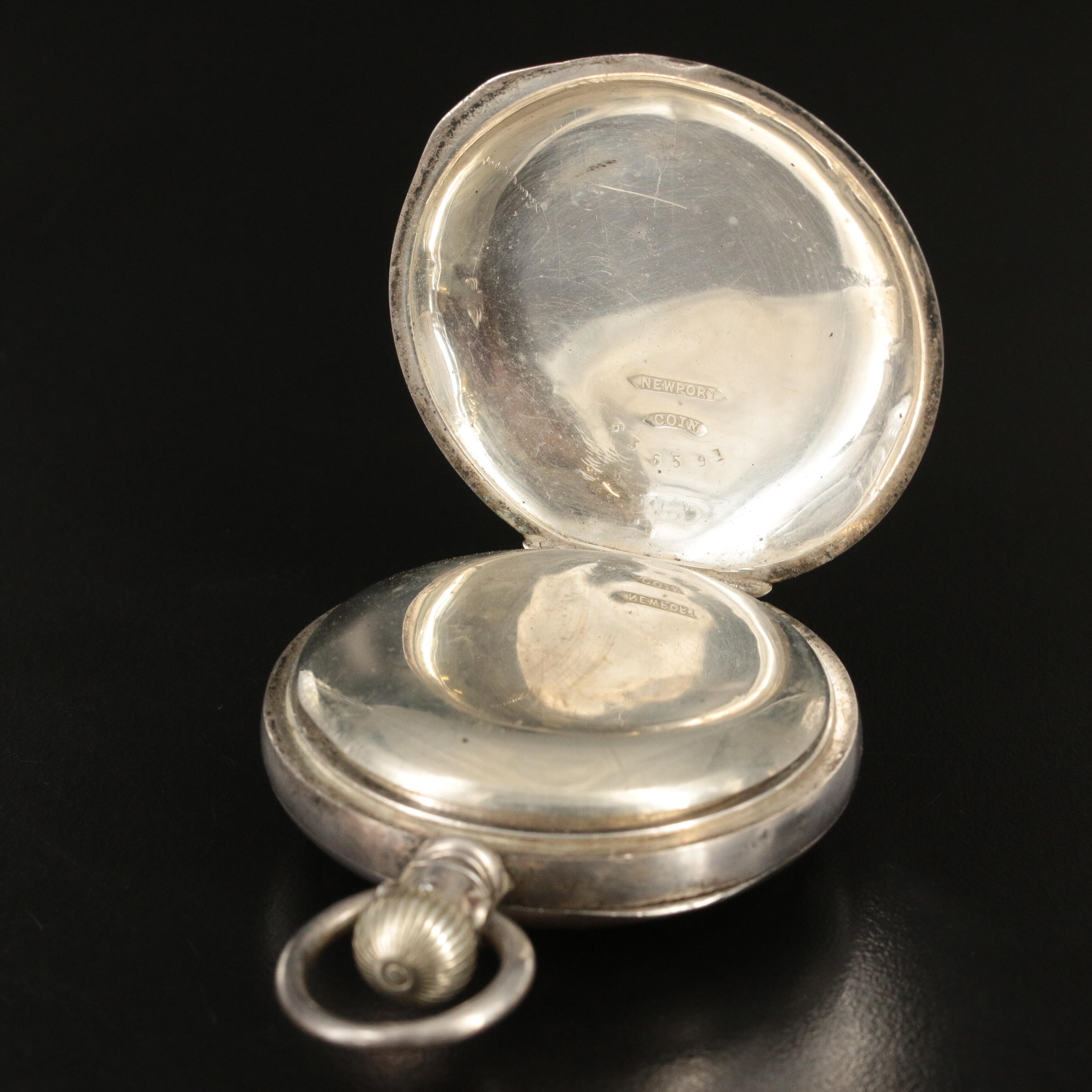 1902 Elgin Coin Silver Railroad-Grade "Father Time" Pocket Watch