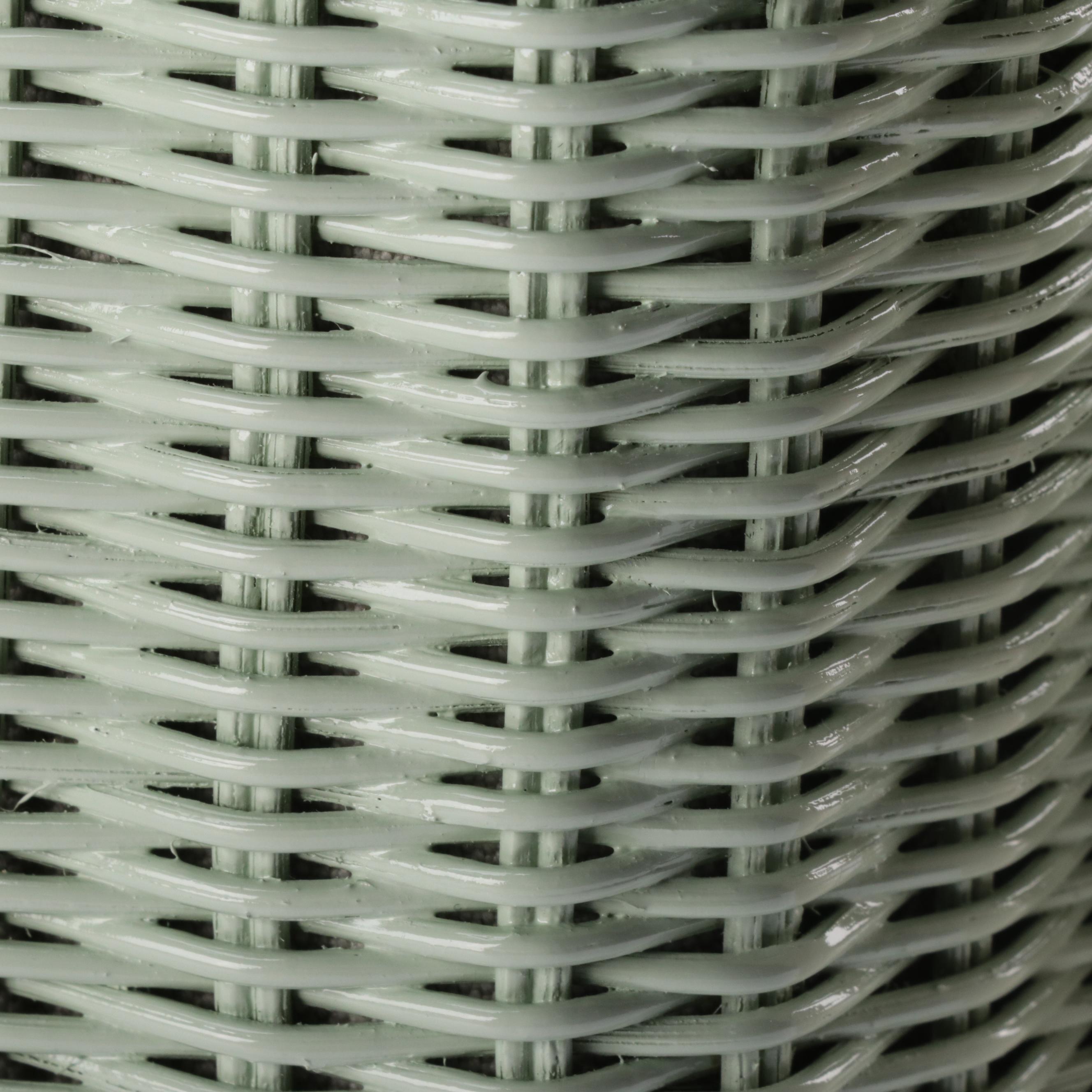 Prada Comic Wicker Basket Bag with Canapa and Applique