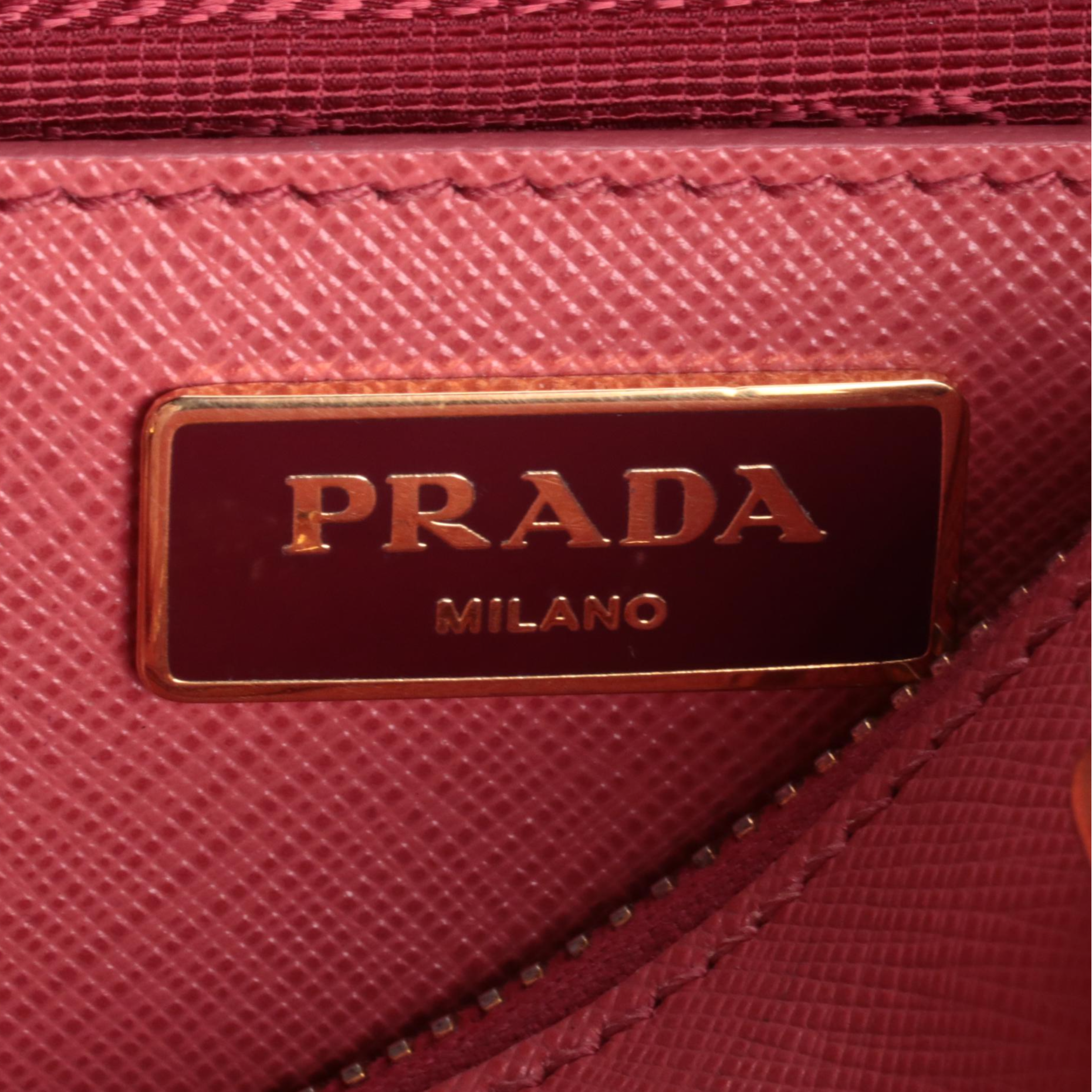 Prada Promenade Handbag in Pink Saffiano Leather