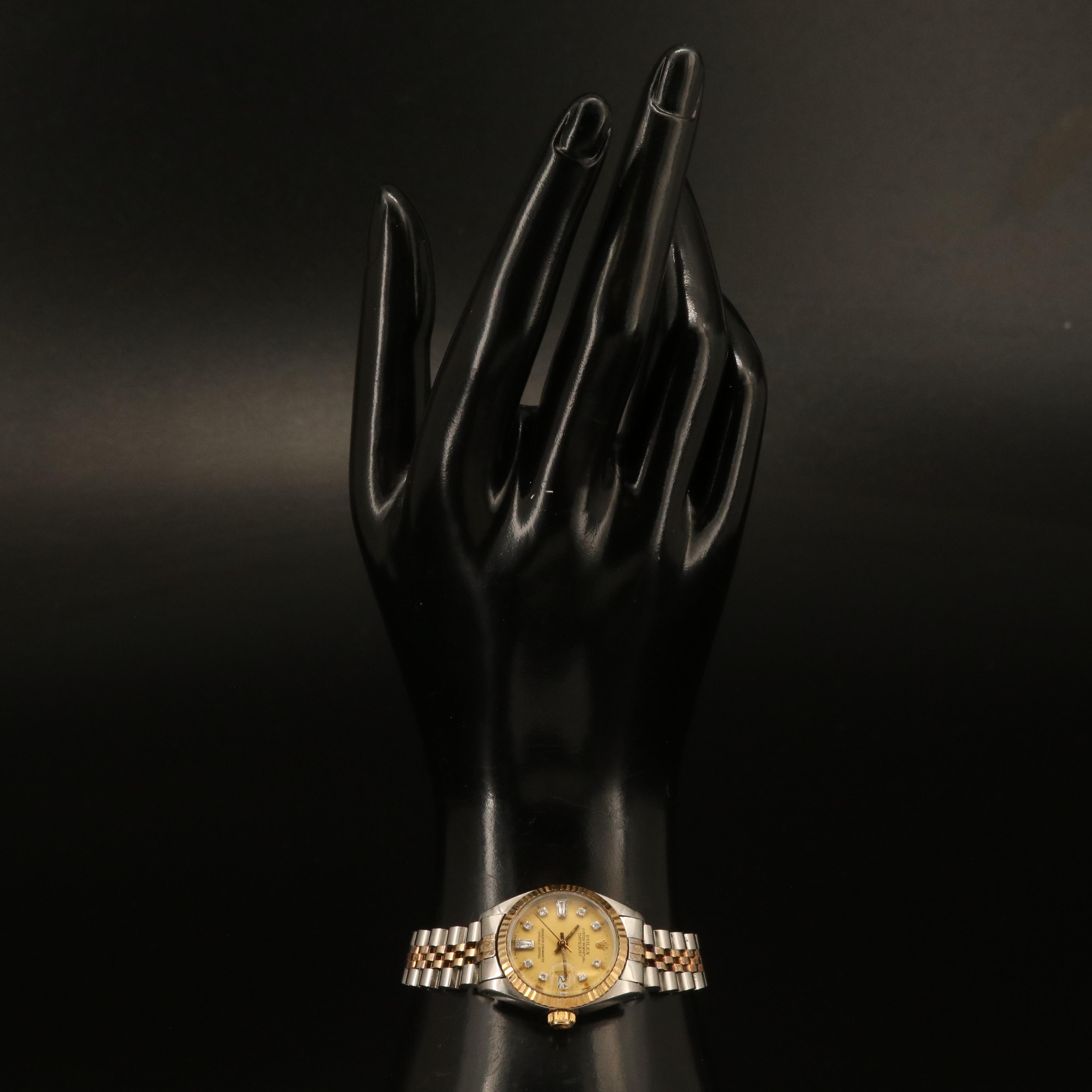 1979 Rolex Custom Diamond Dial Datejust Watch