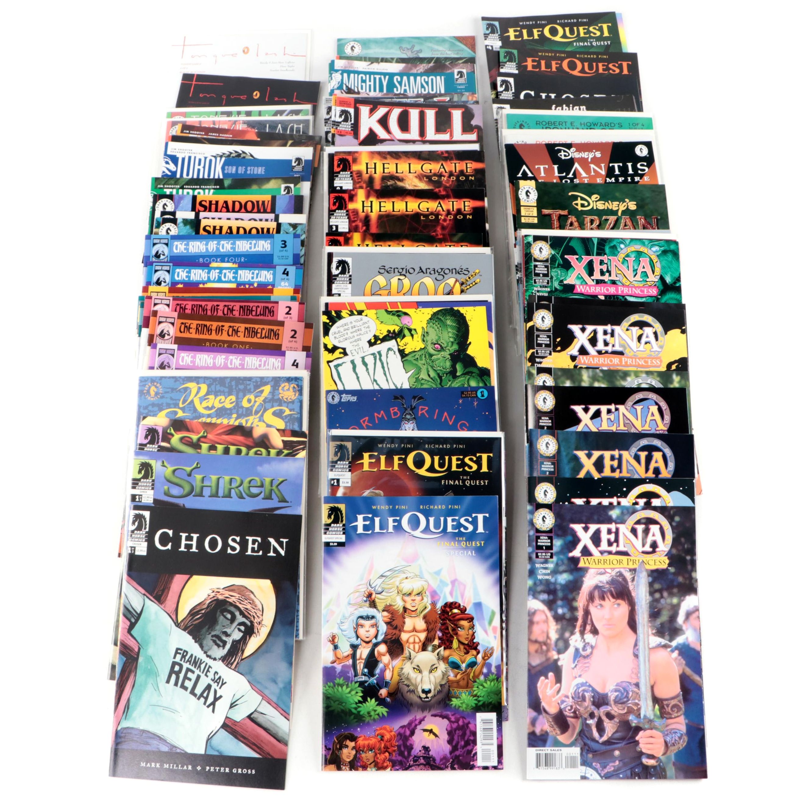 Modern Age "Elf Quest", "Xena Warrior Princess", and More Comic Books