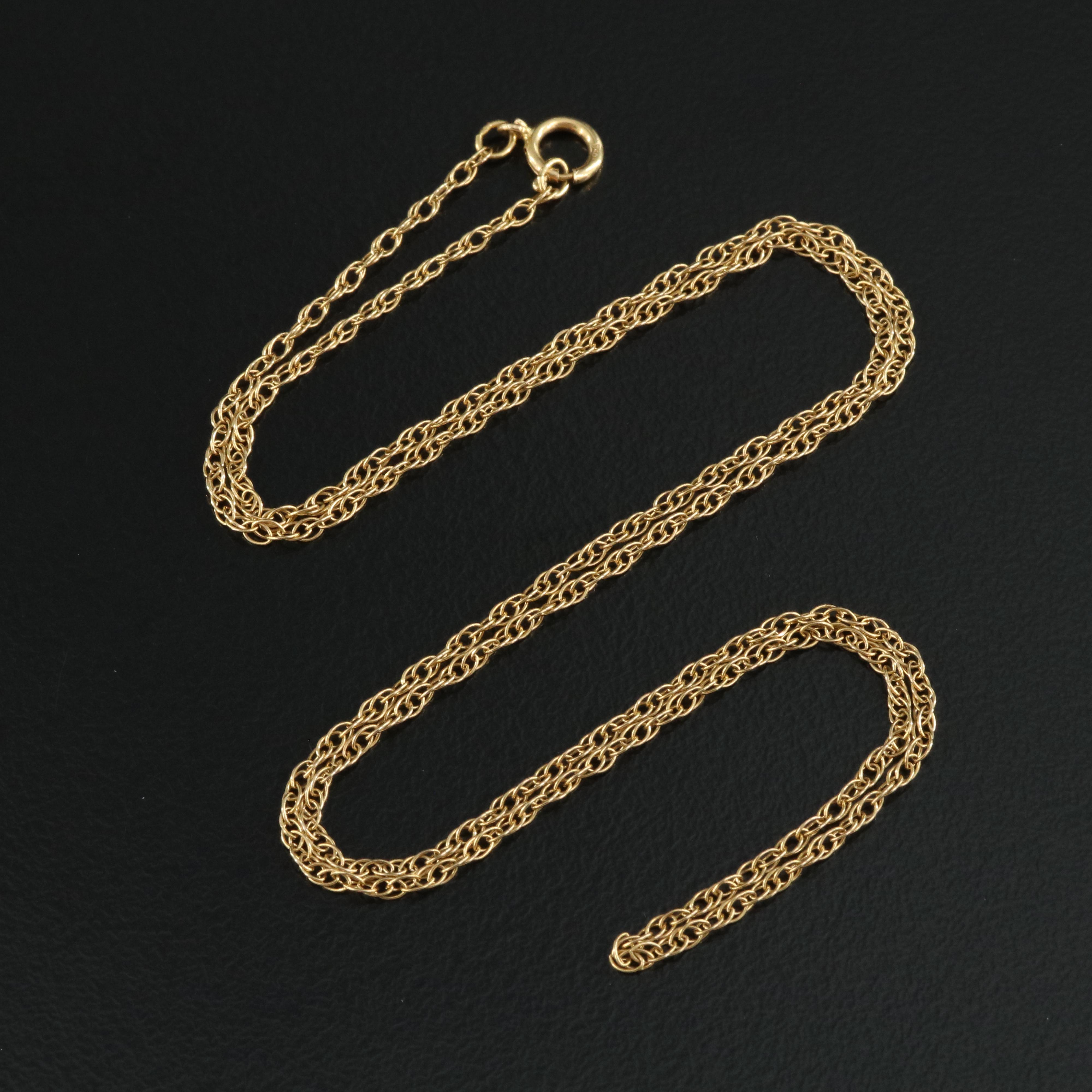 18K Singapore Chain Necklace
