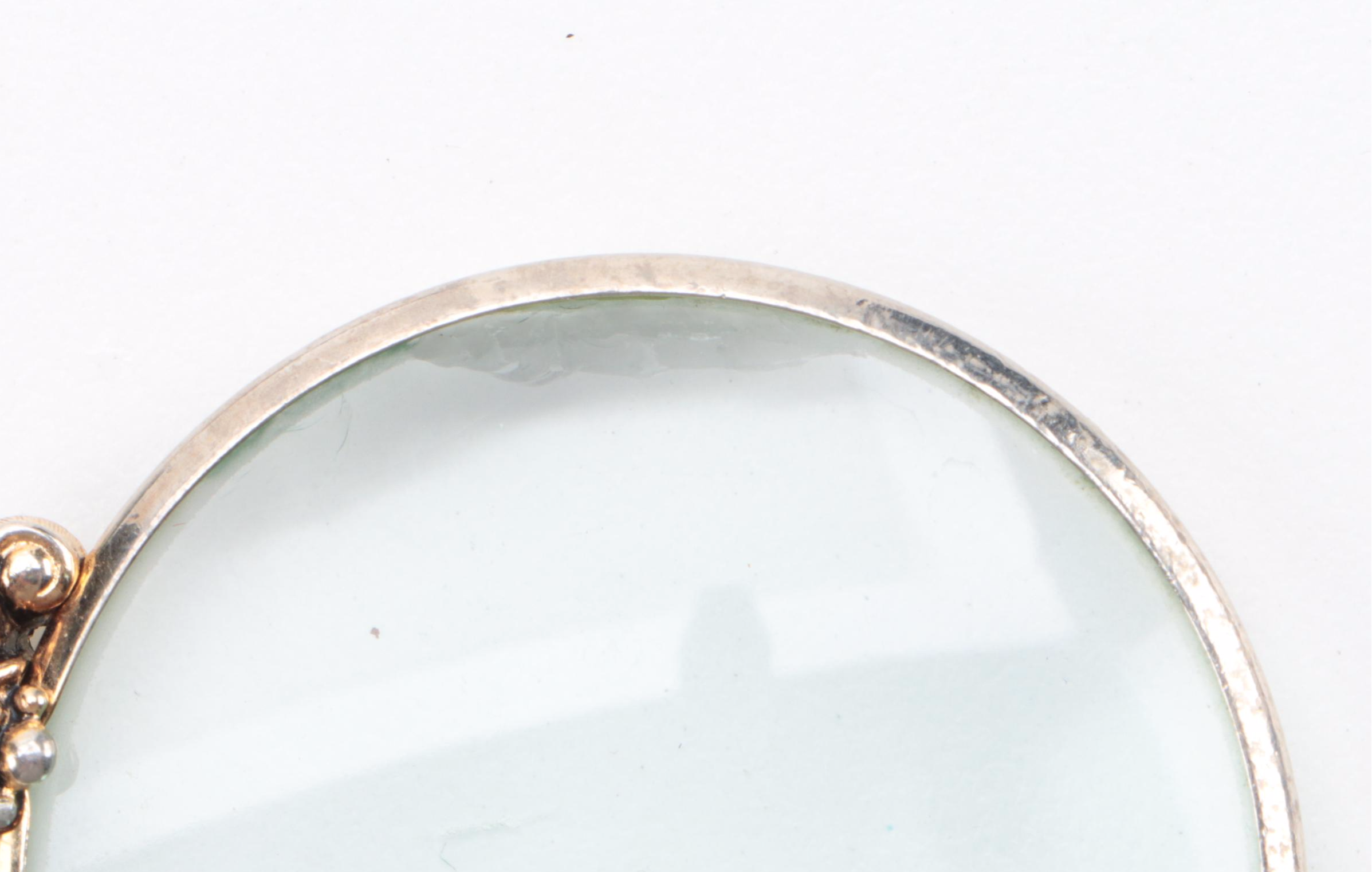 Embossed Leather Purse with Avon Magnifying Glass Pendant and More