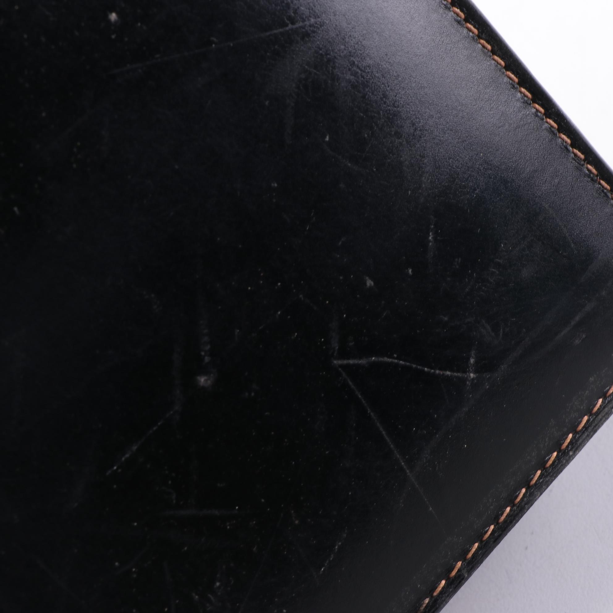 A. Testoni Locking Attaché Case in Leather