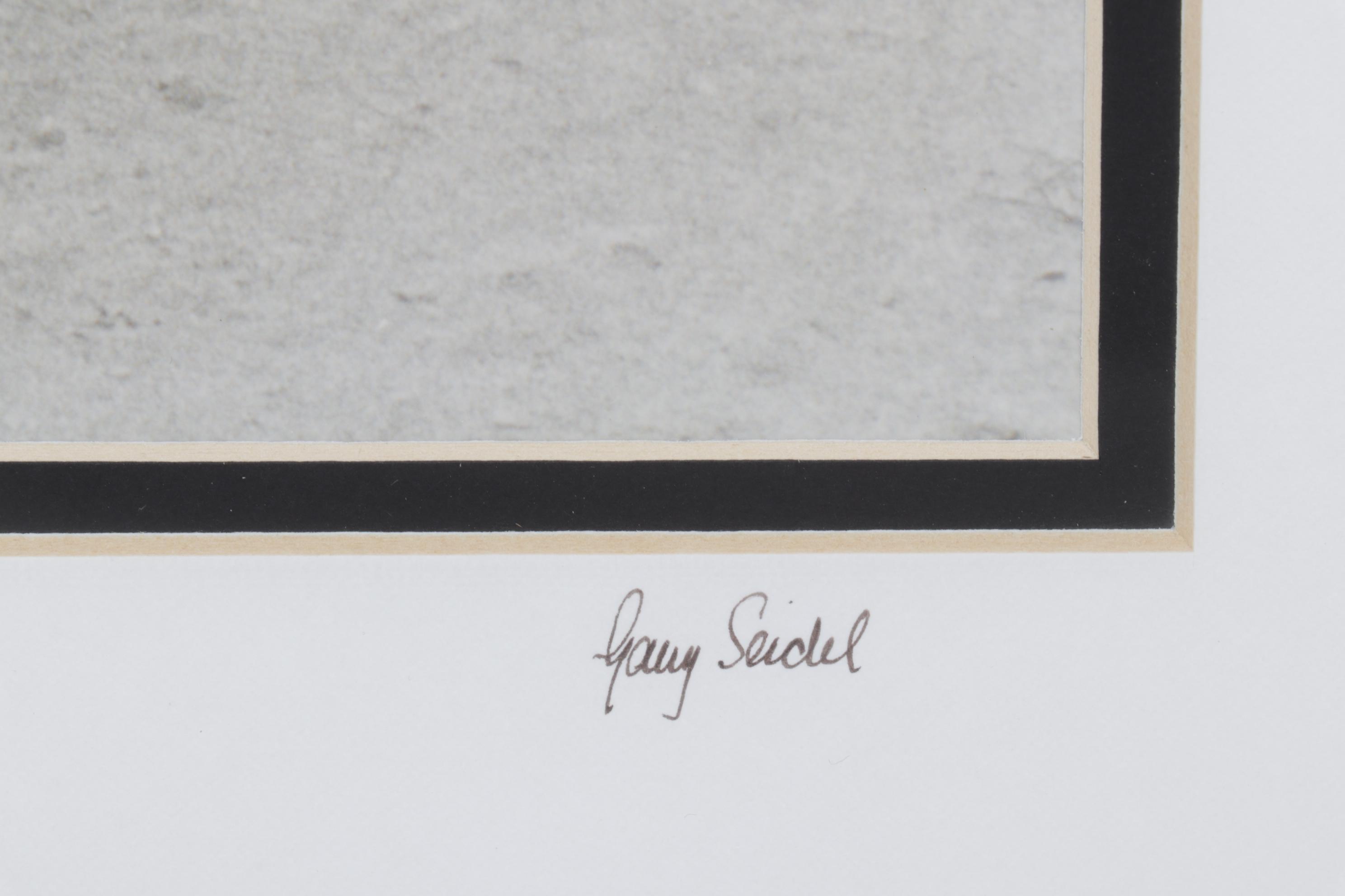 Garry Seidel Chromogenic Photograph "Man Walking Along the Berlin Wall"