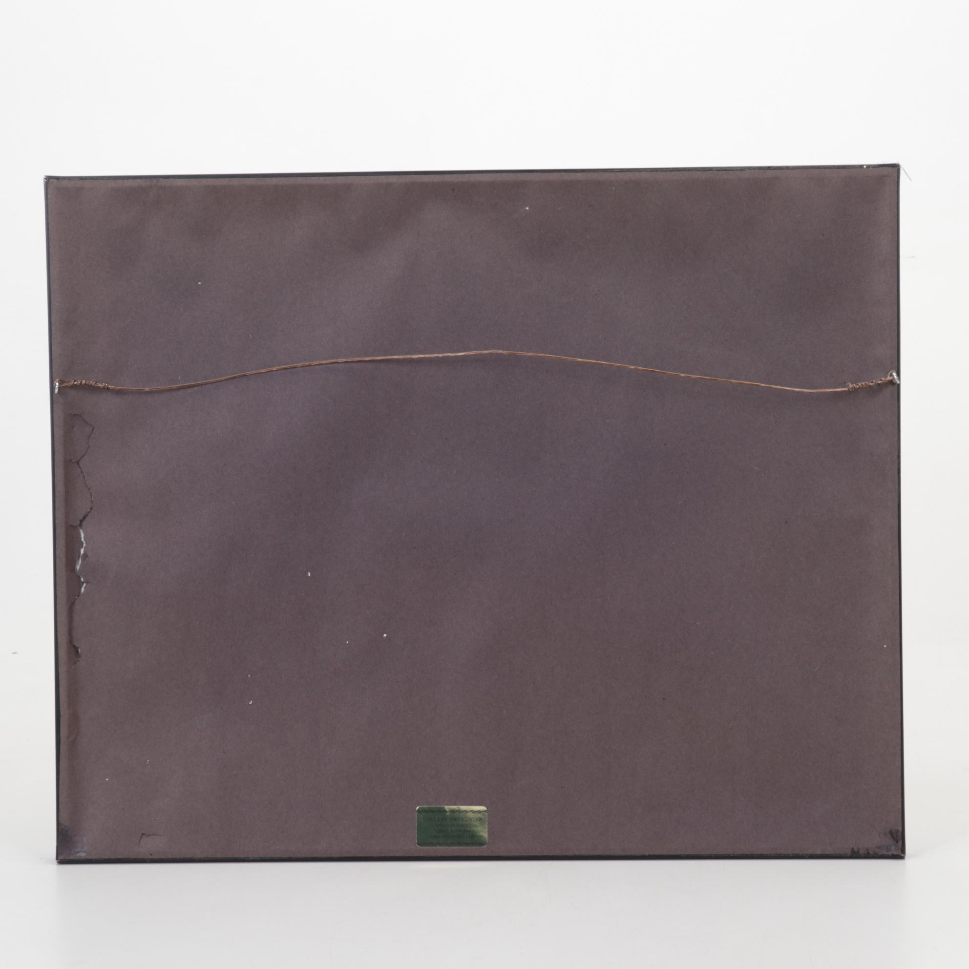 Garry Seidel Chromogenic Photograph "Man Walking Along the Berlin Wall"