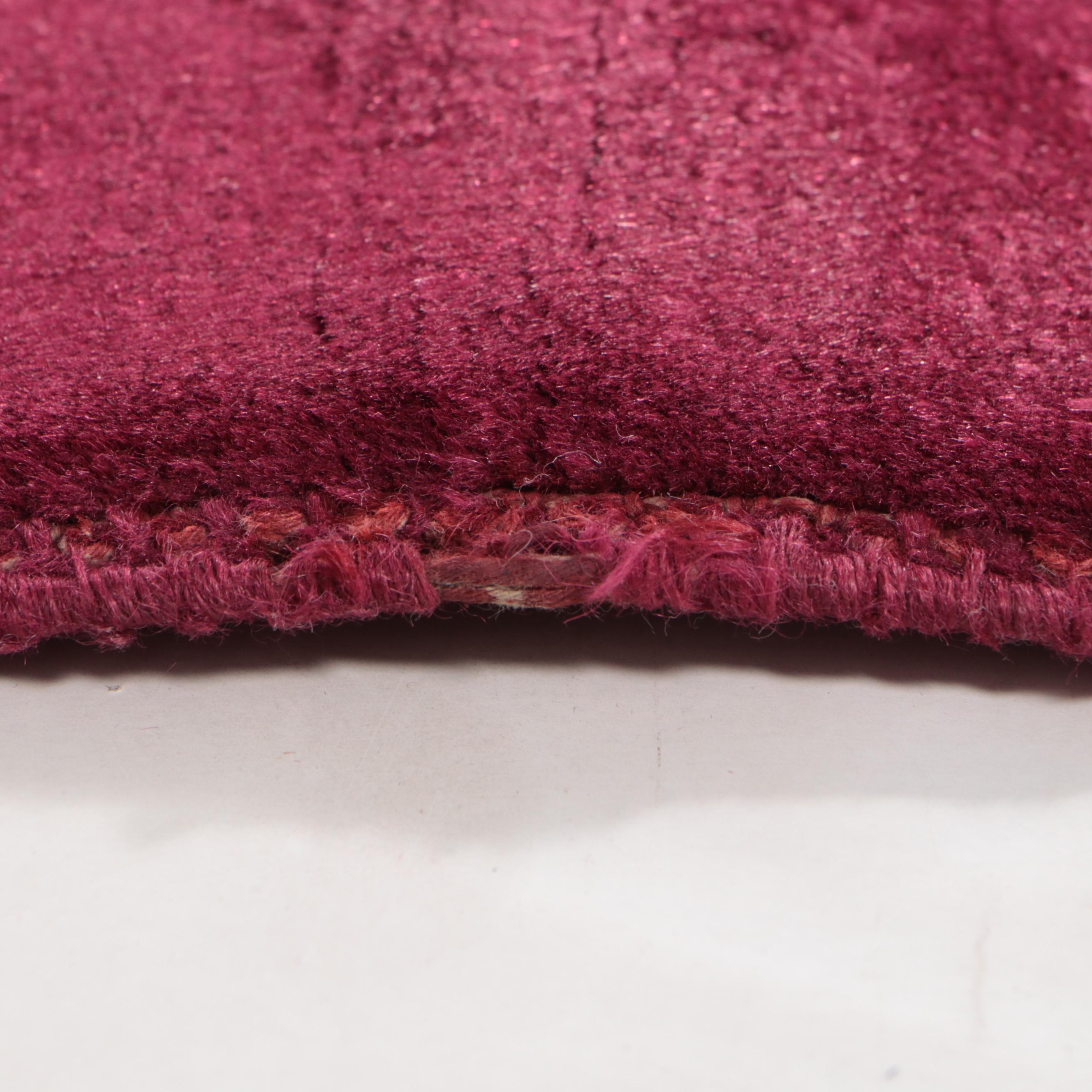 8'9 x 11'6 Hand-Knotted Chinese Art Deco Floral and Bird Theme Area Rug