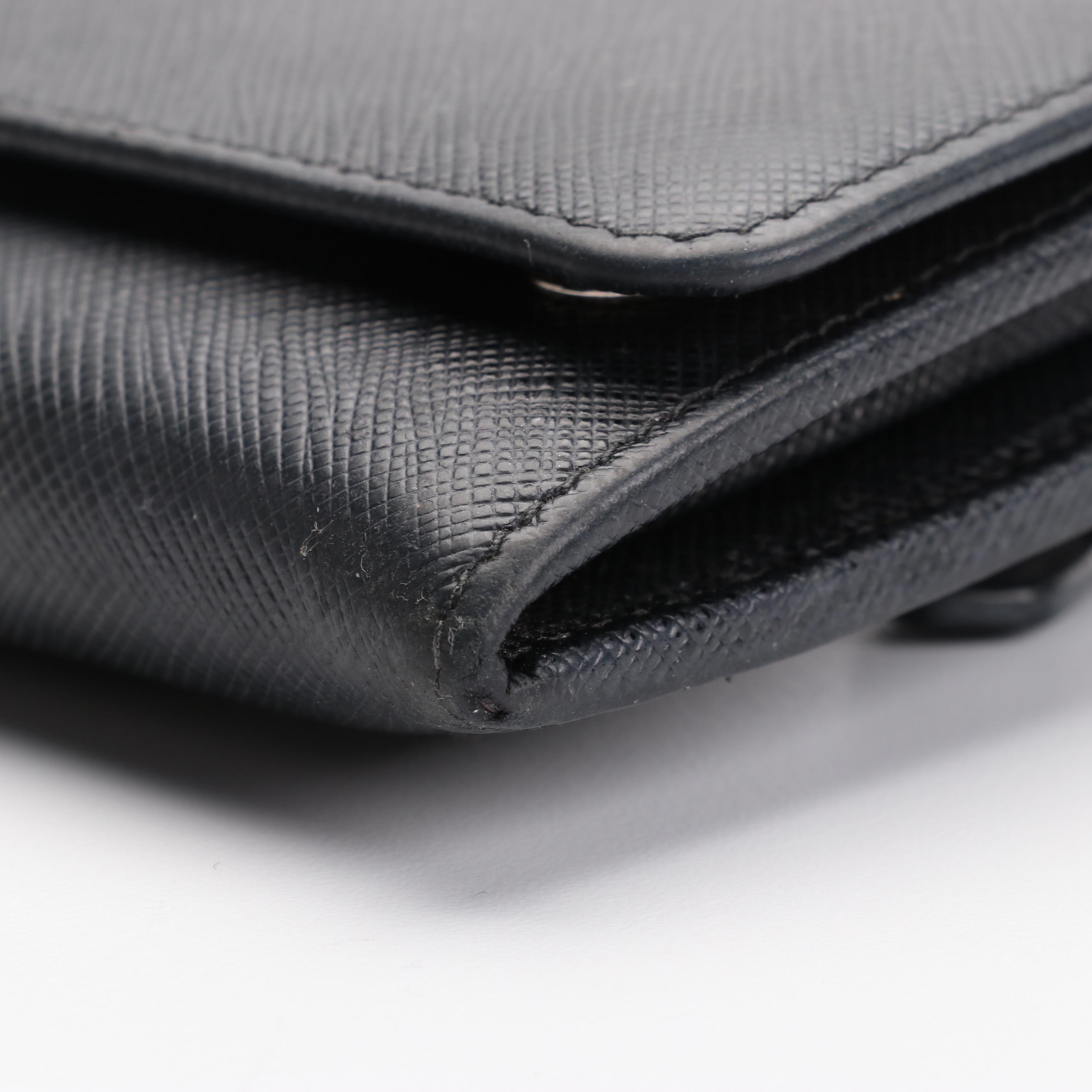 Prada Continental Wallet in Saffiano Leather