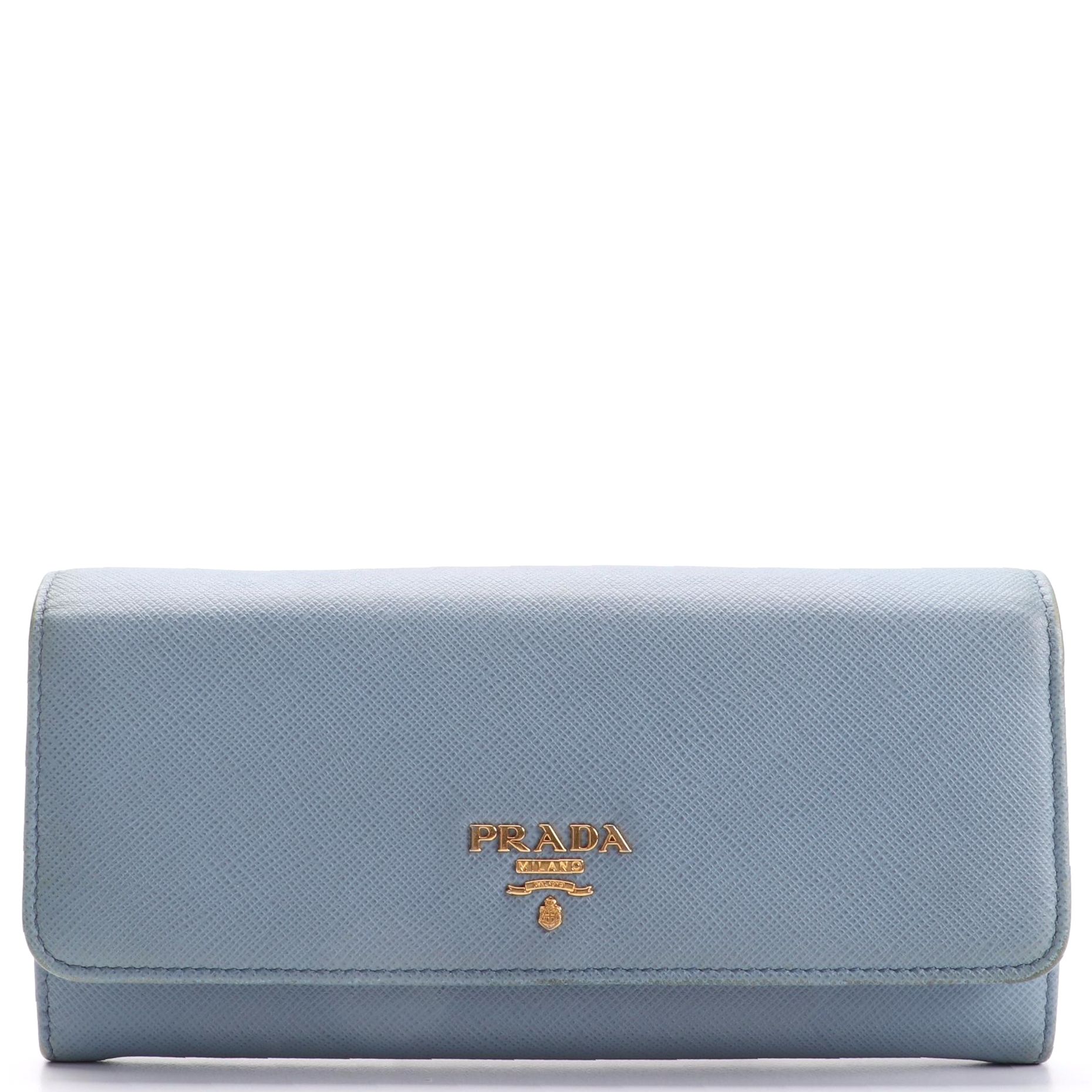 Prada Lago Continental Wallet in Saffiano Leather