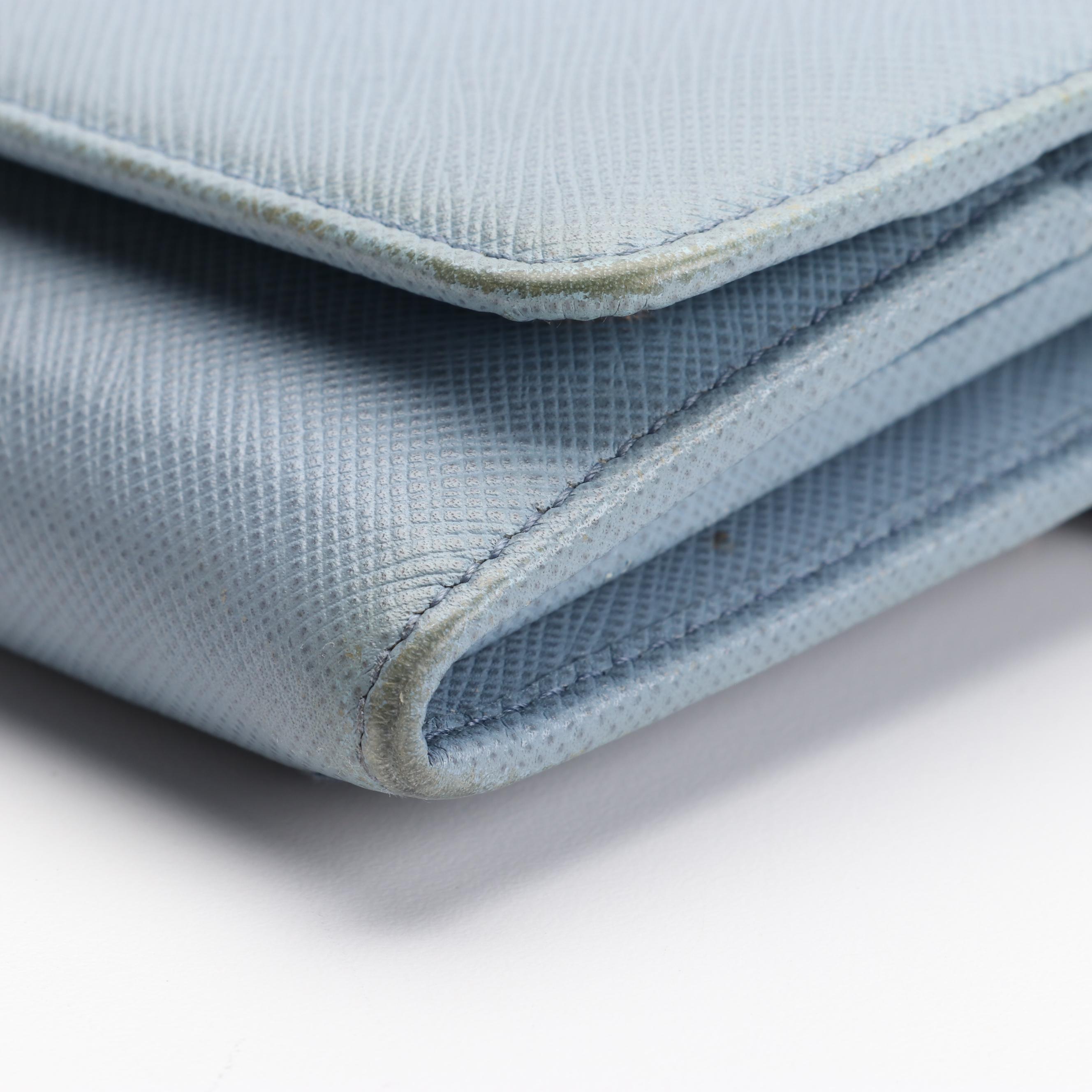 Prada Lago Continental Wallet in Saffiano Leather