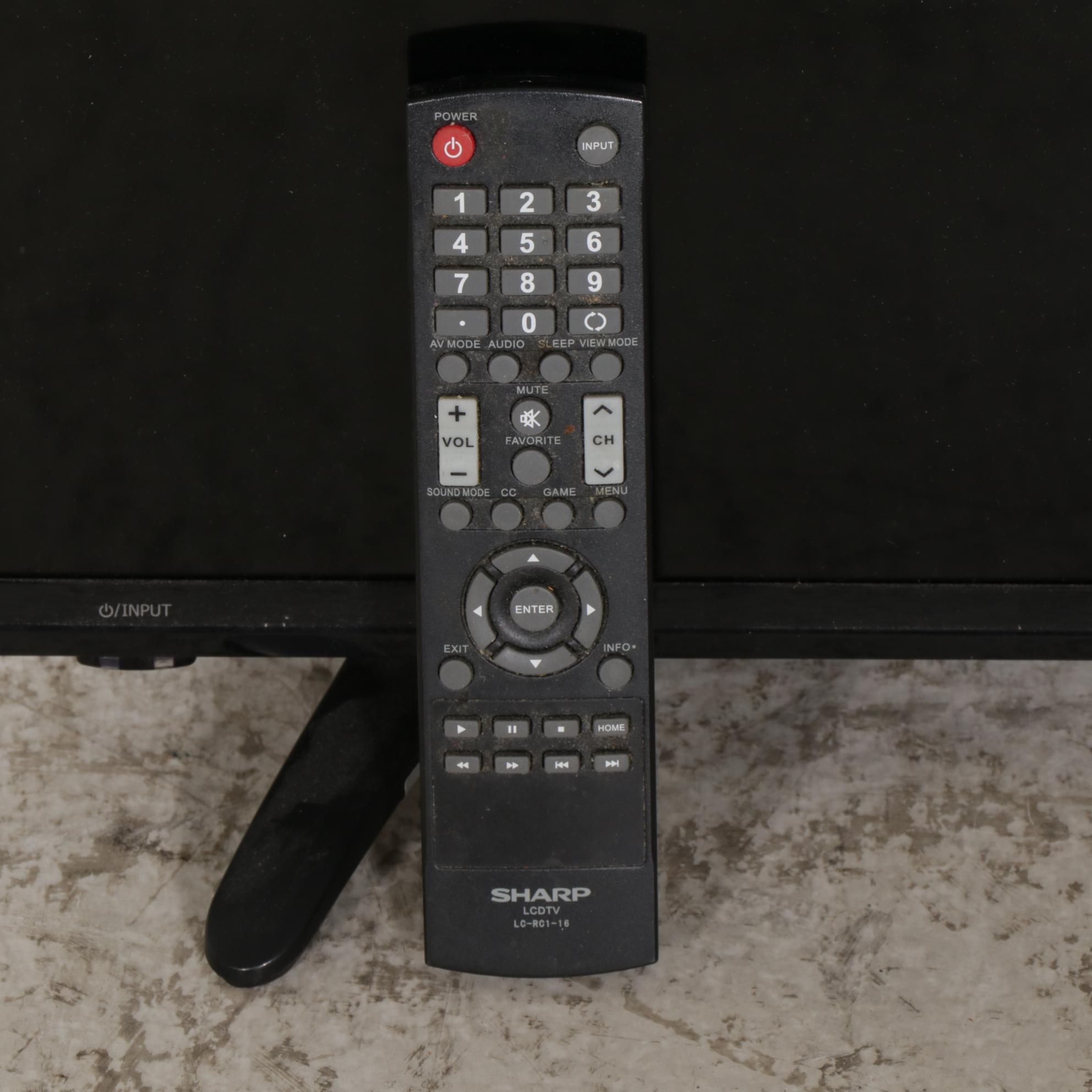 Sharp 40" Smart Flat LED Backlit Screen Television With Remote