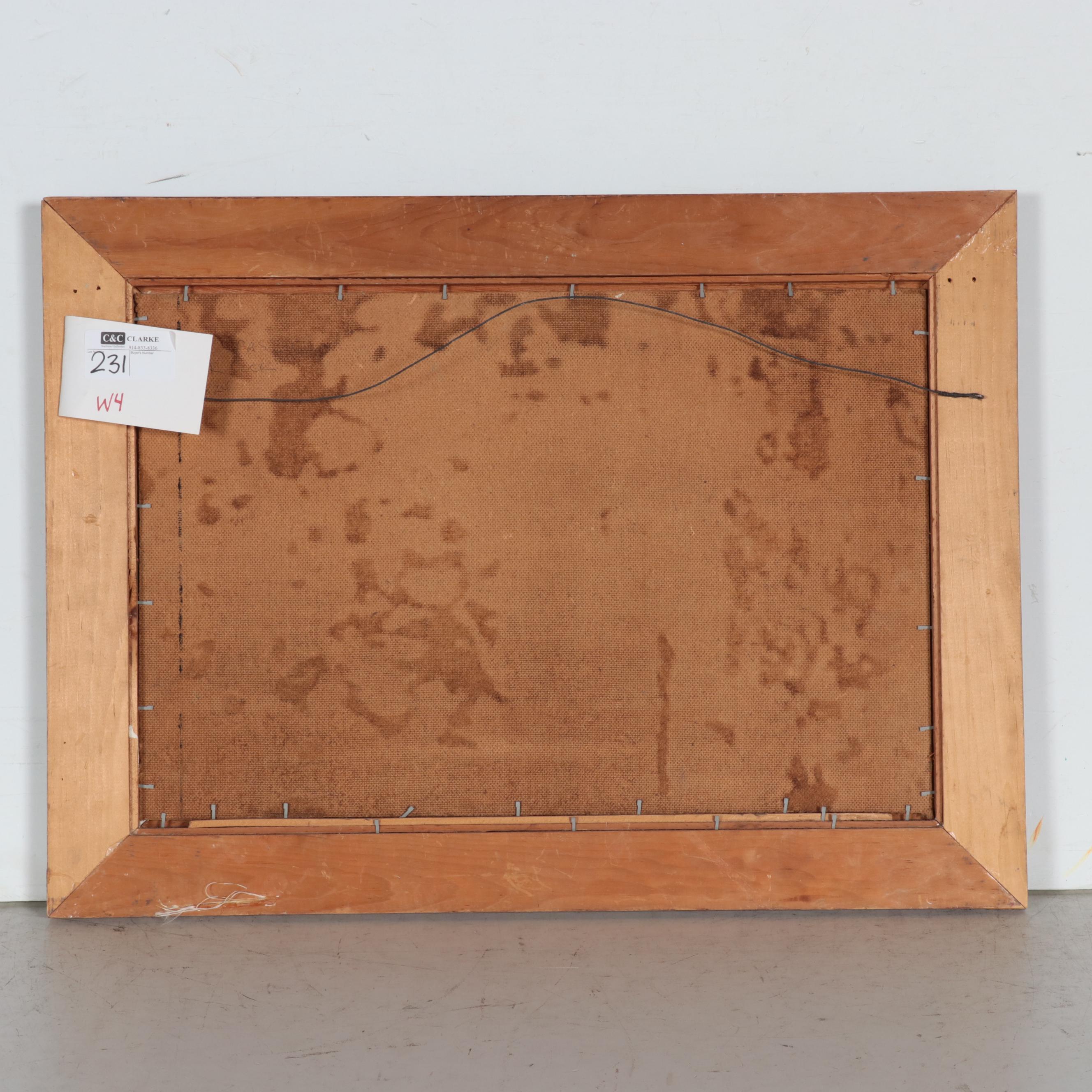 Peter Cook Oil Painting of Seascape "Casco Passage," 20th Century