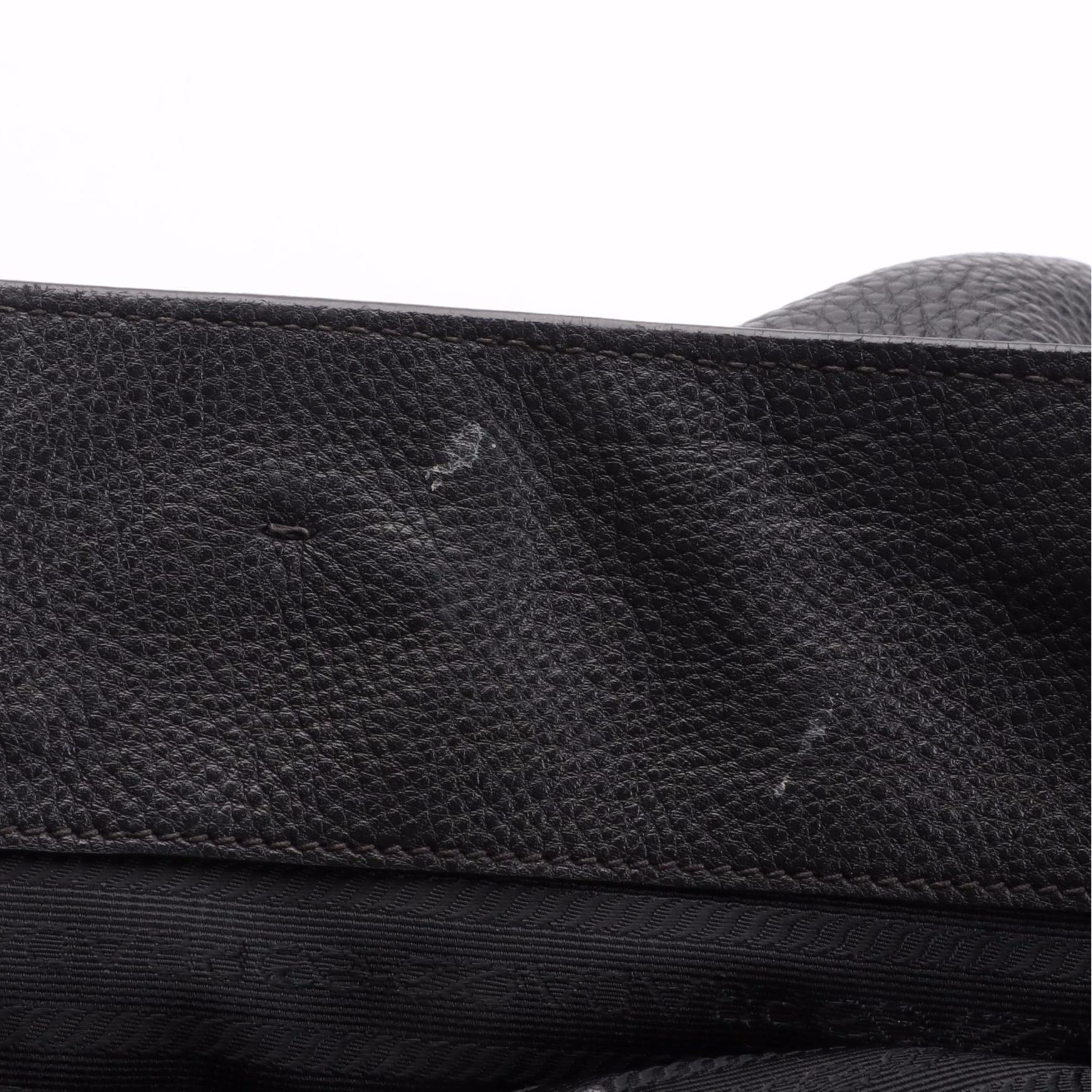 Prada Convertible Shopper Tote in Black Leather