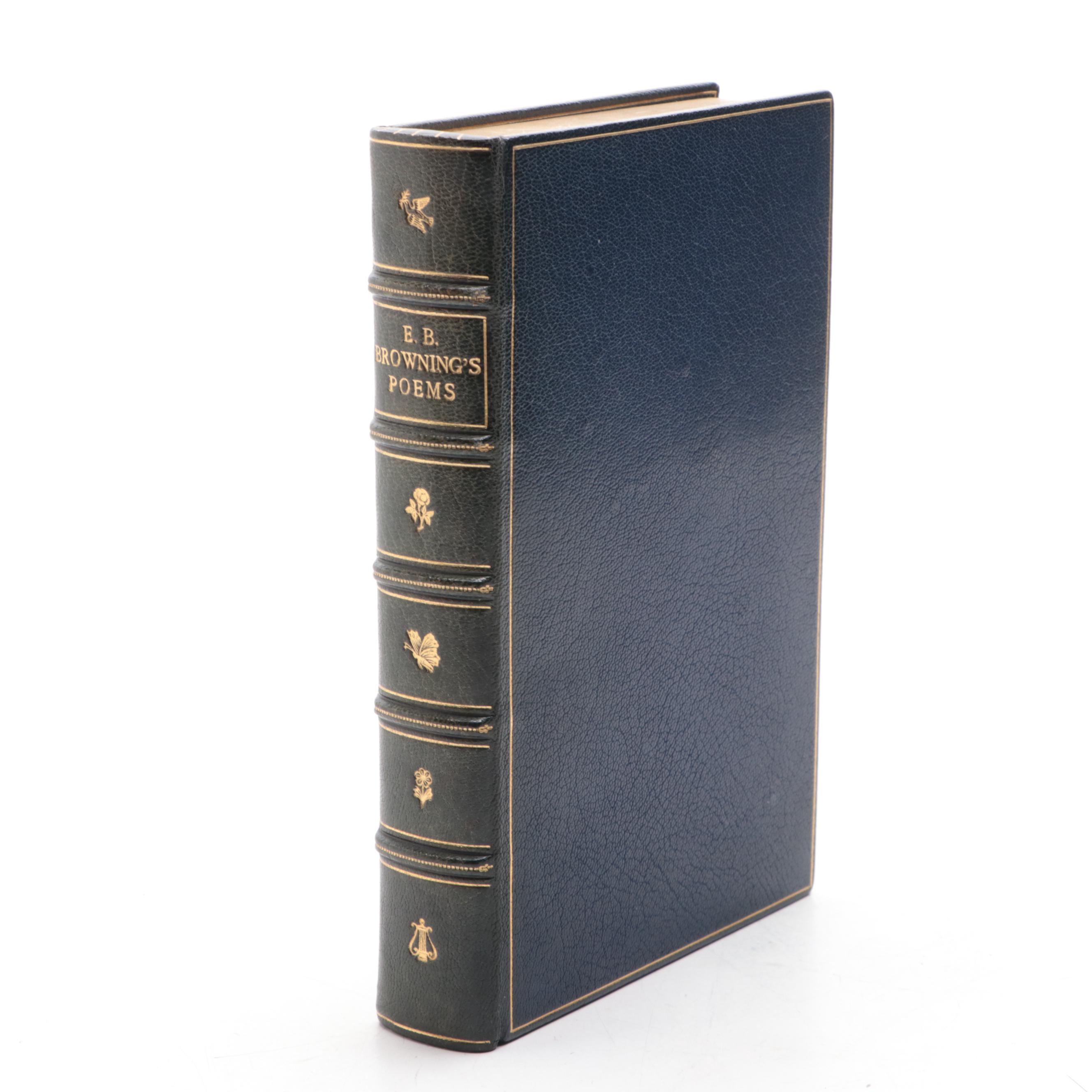 Leather Bound "The Poetical Works of Elizabeth Barrett Browning," 1911