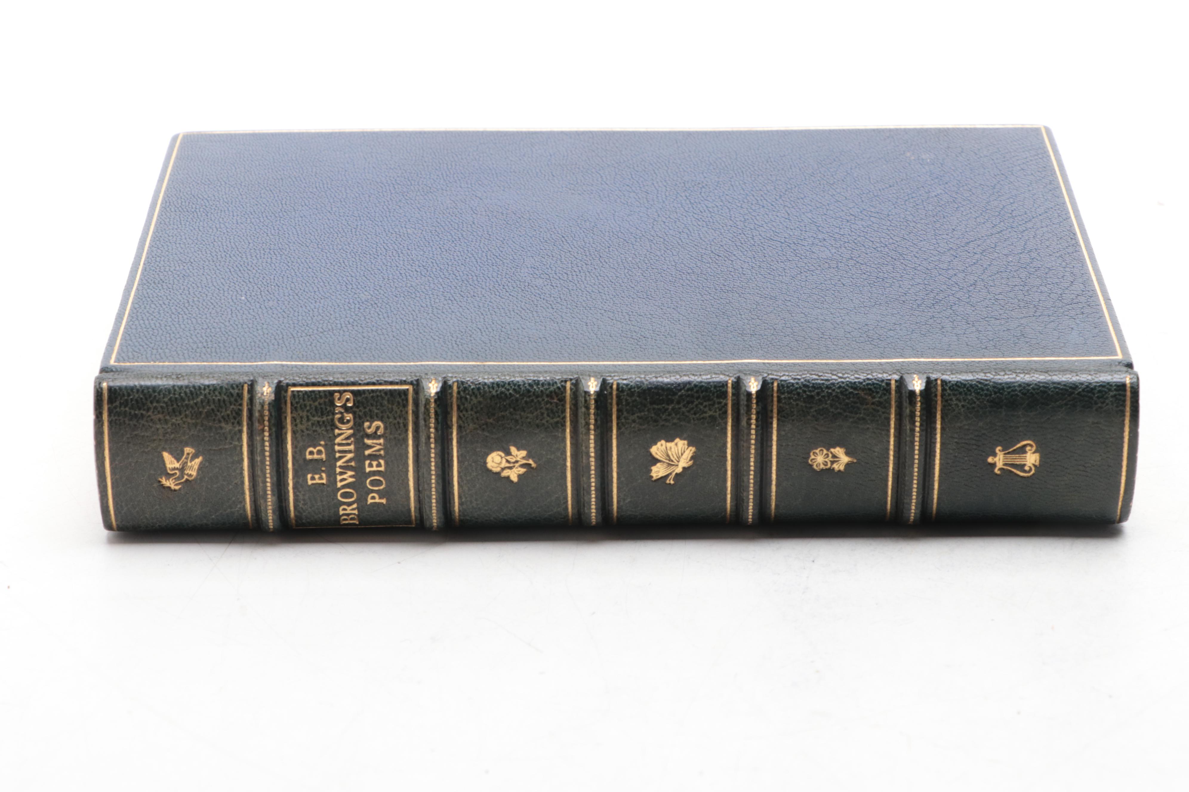 Leather Bound "The Poetical Works of Elizabeth Barrett Browning," 1911