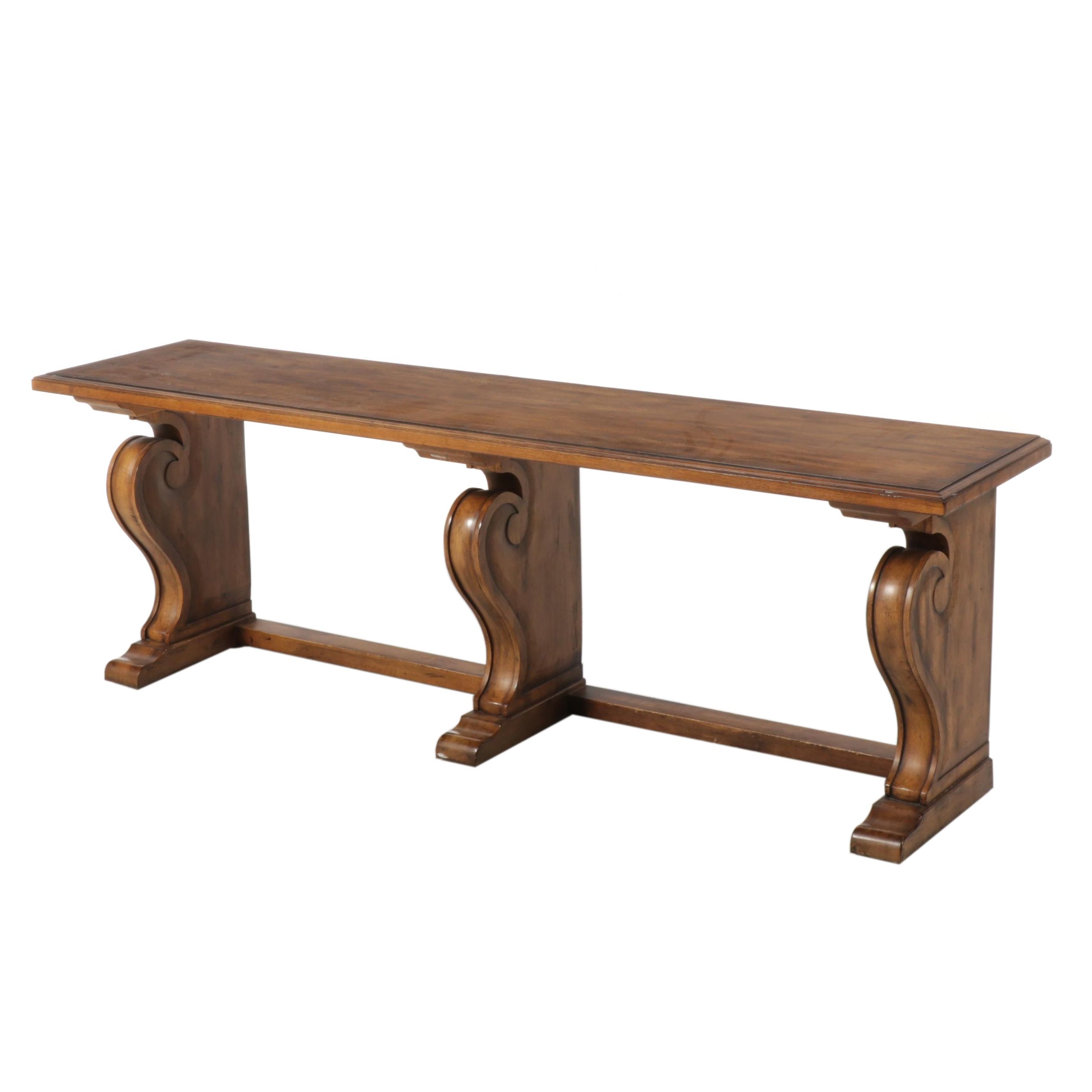 Ethan Allen "Wayfarer" Elm-Veneered Library Table