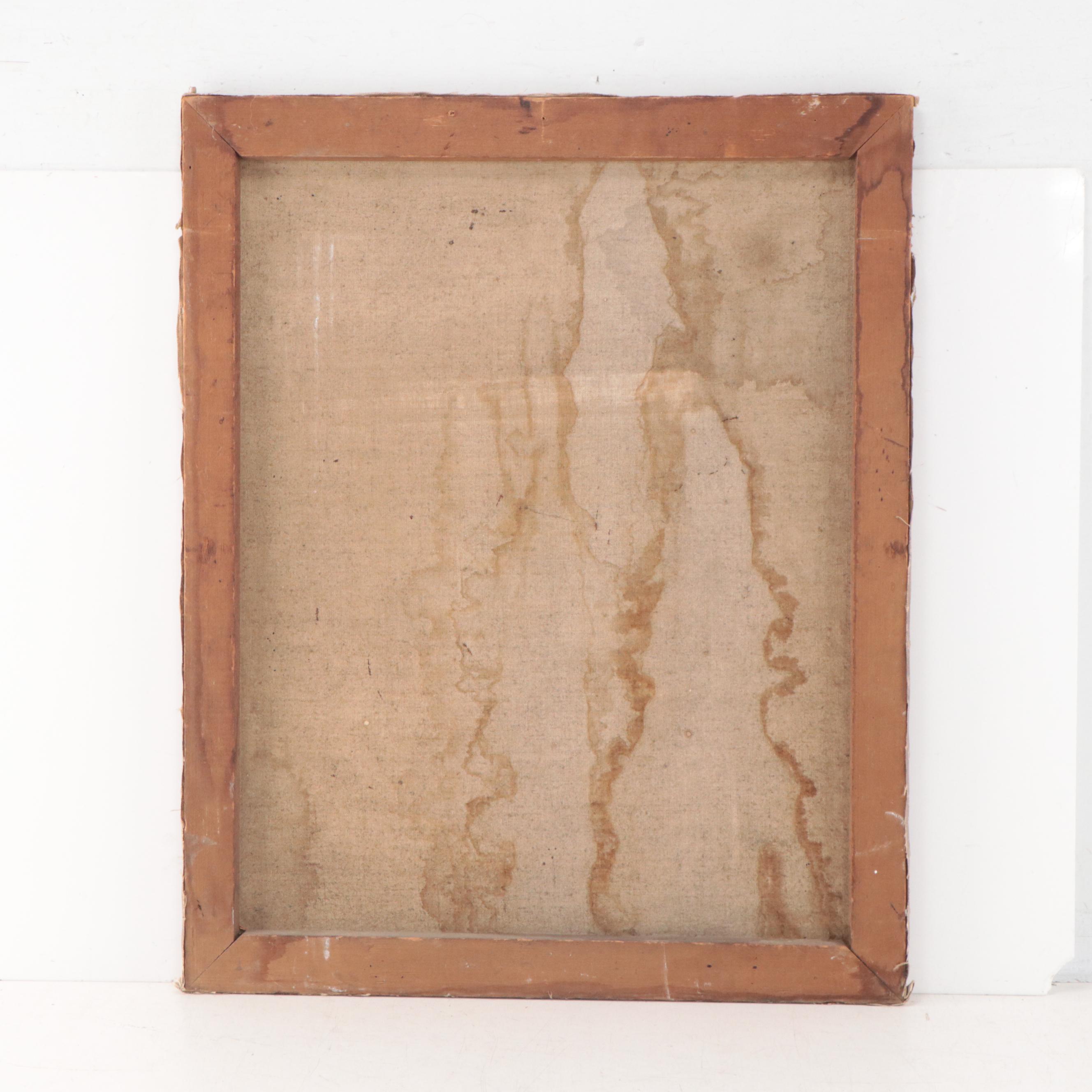 Oil Painting of Three-Quarter View Female Portrait