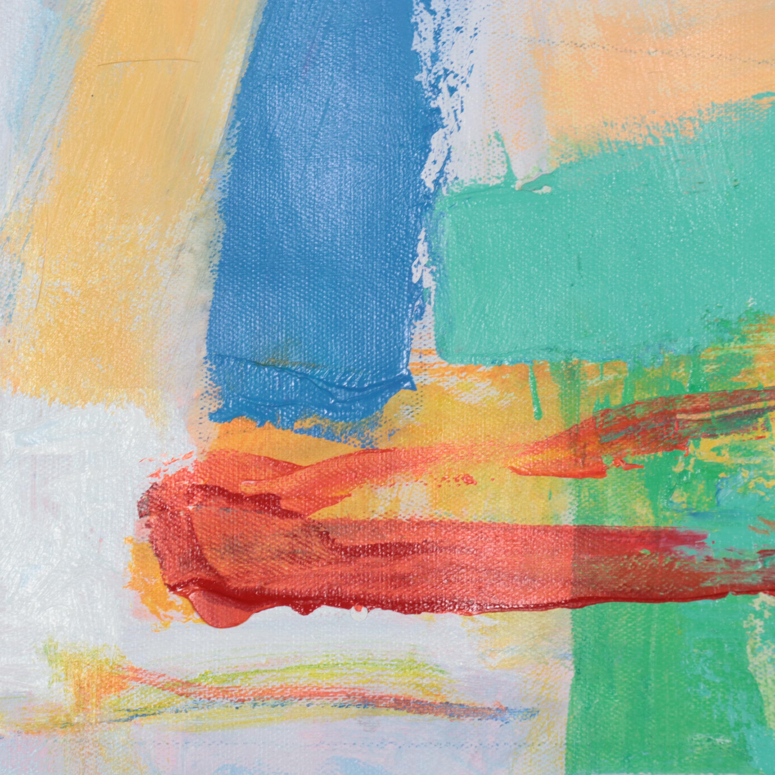 Ziti Large-Scale Abstract Oil Painting, 21st Century