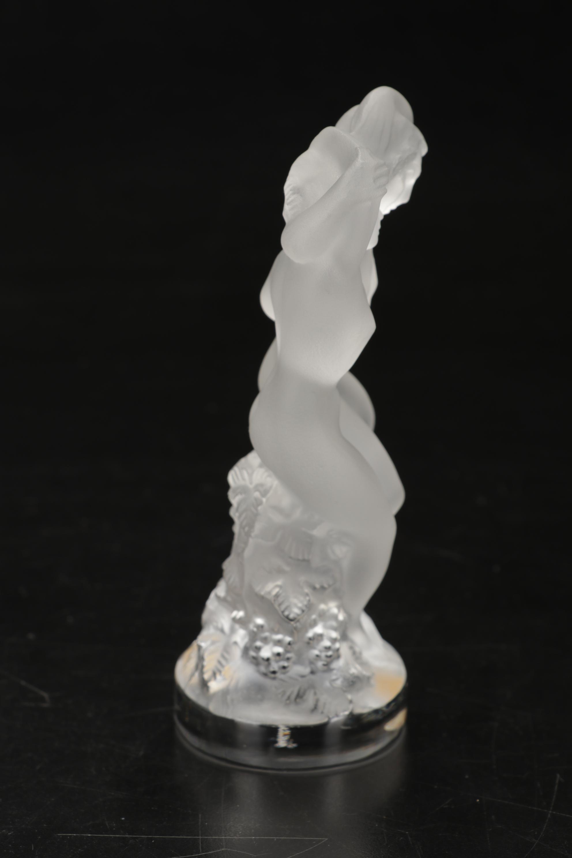 Lalique "Le Faune" Frosted Crystal Figurine
