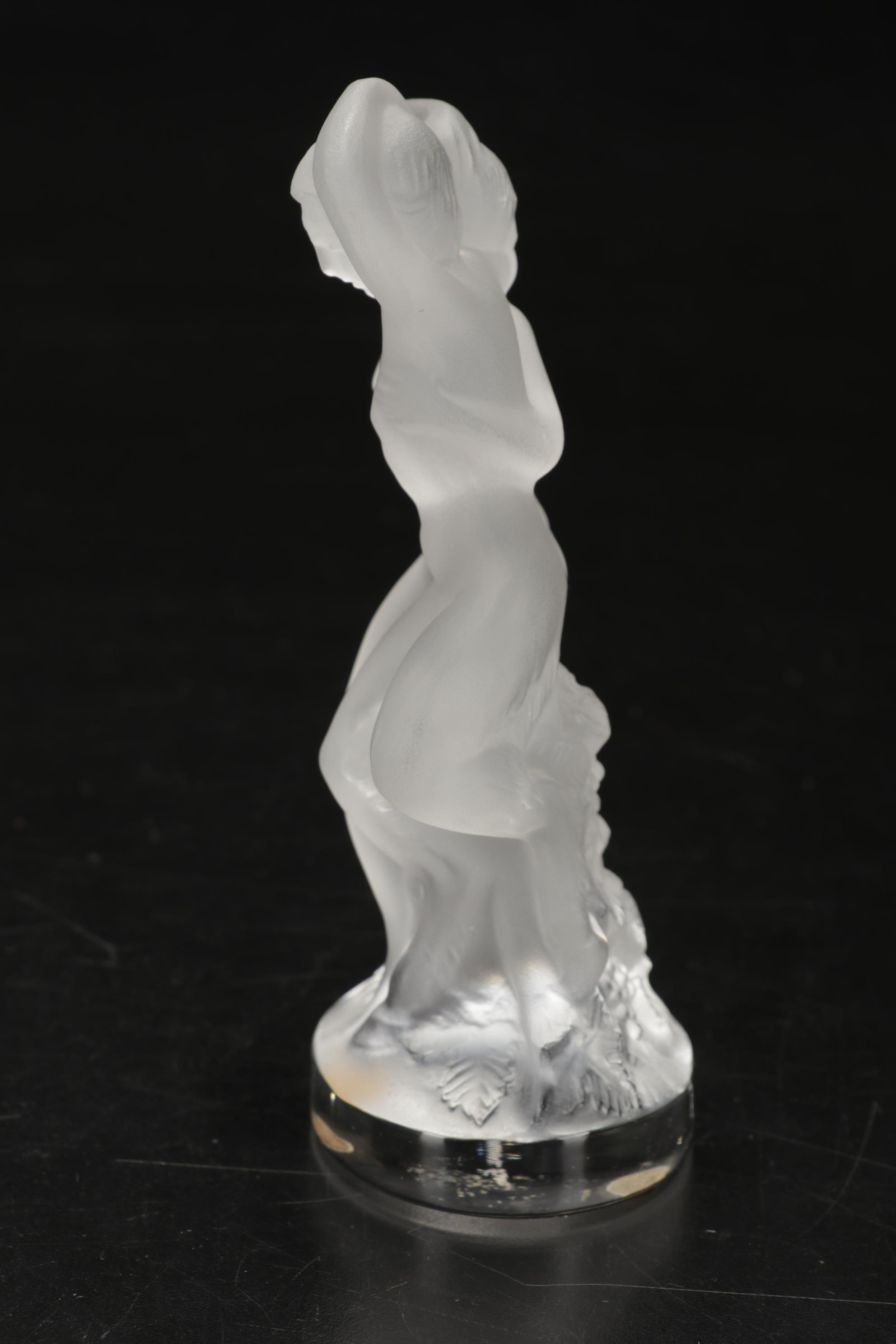Lalique "Le Faune" Frosted Crystal Figurine