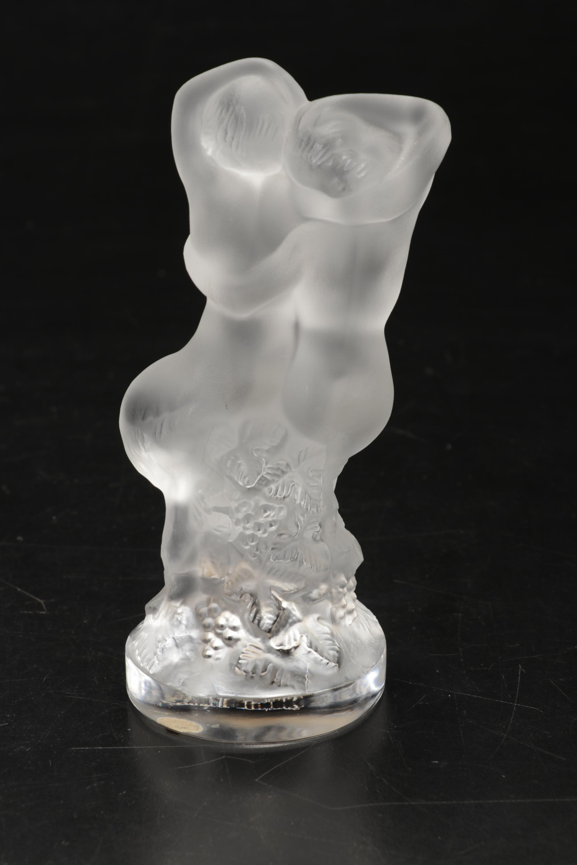 Lalique "Le Faune" Frosted Crystal Figurine