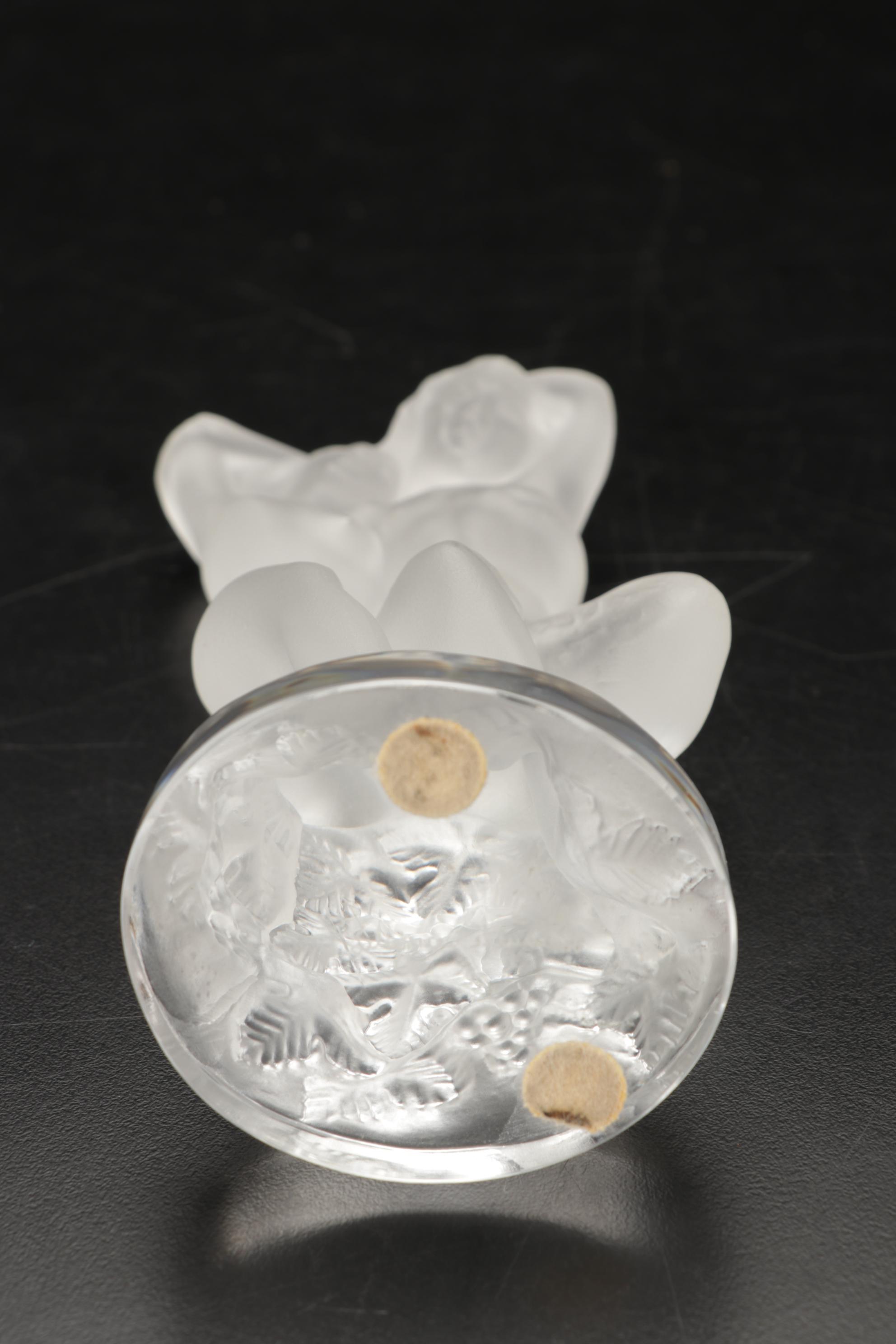 Lalique "Le Faune" Frosted Crystal Figurine