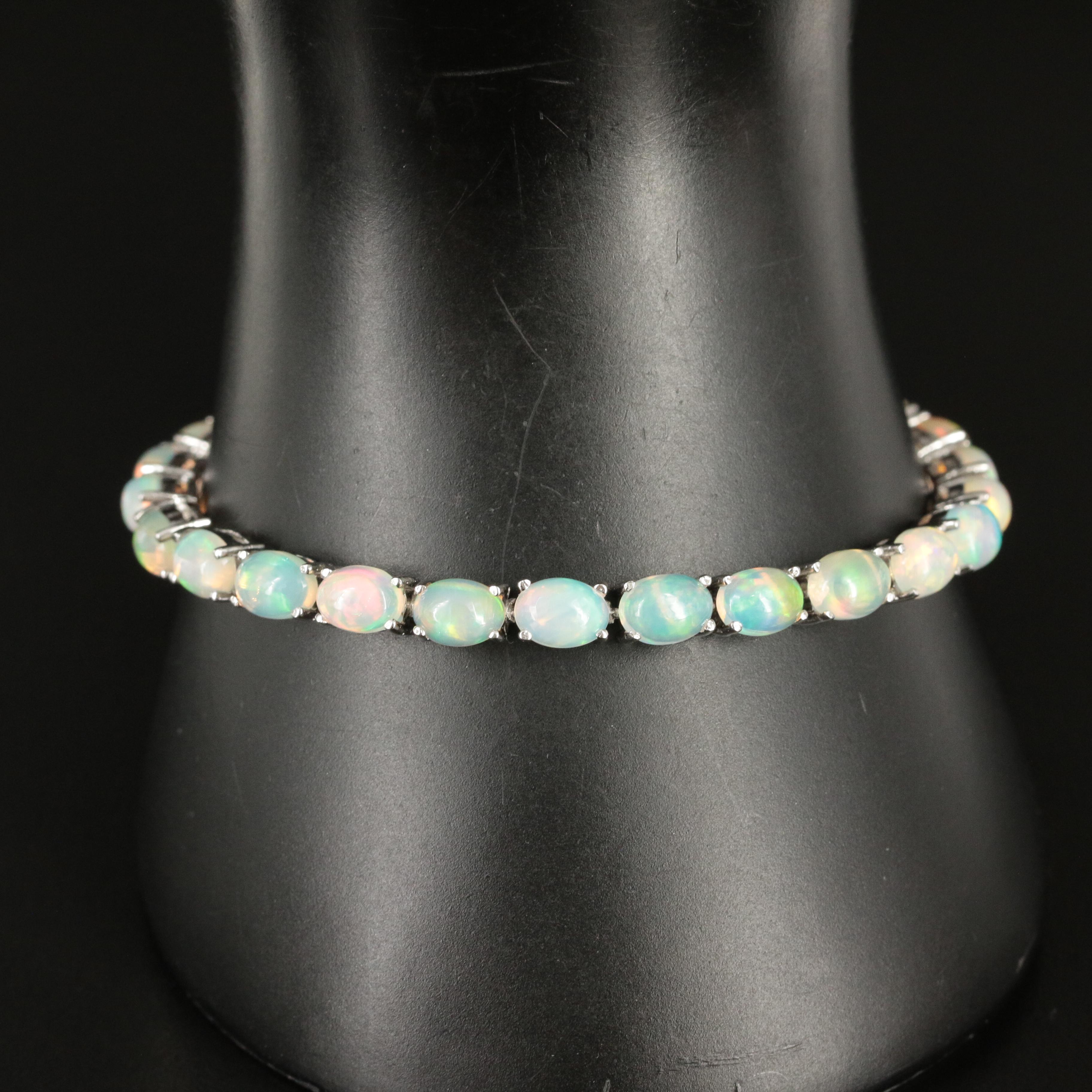 Sterling Opal Bracelet