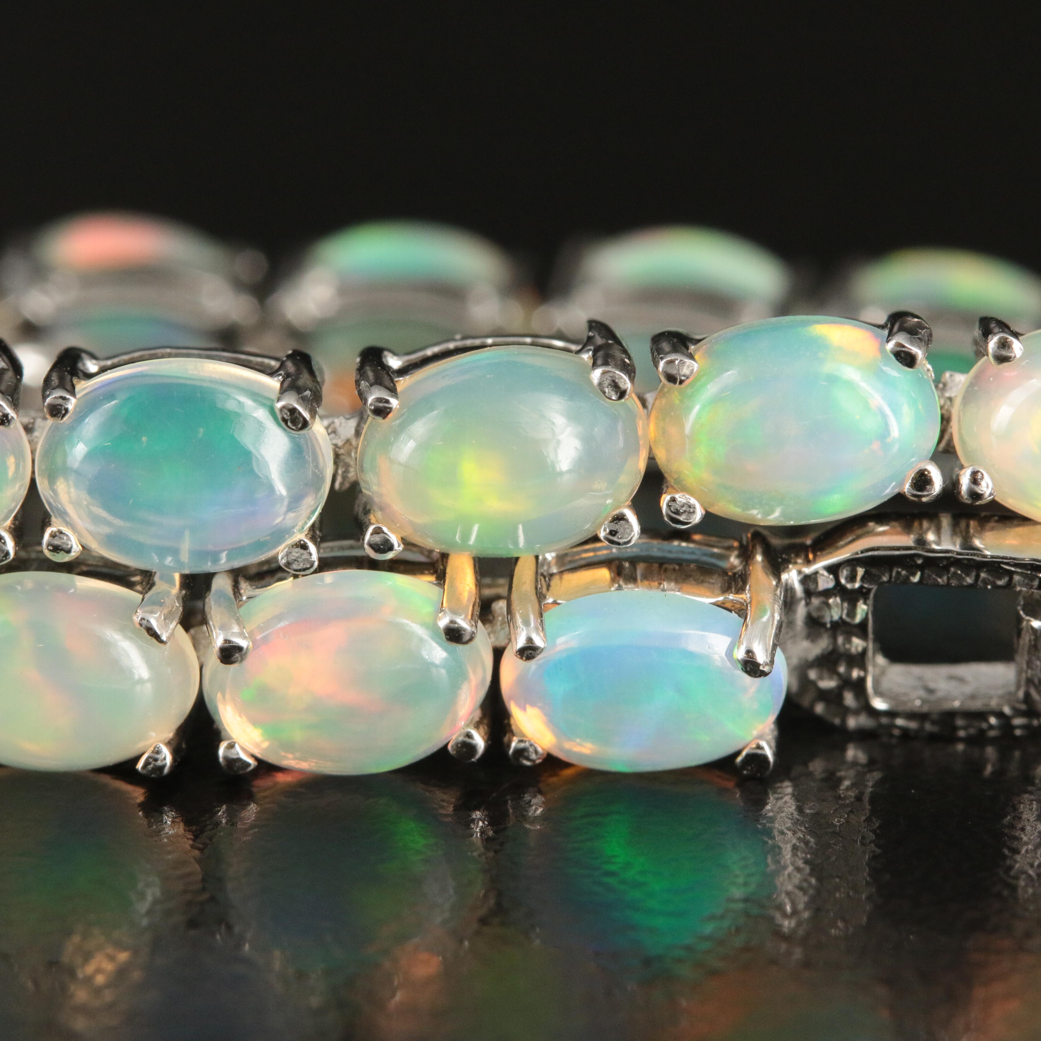 Sterling Opal Bracelet