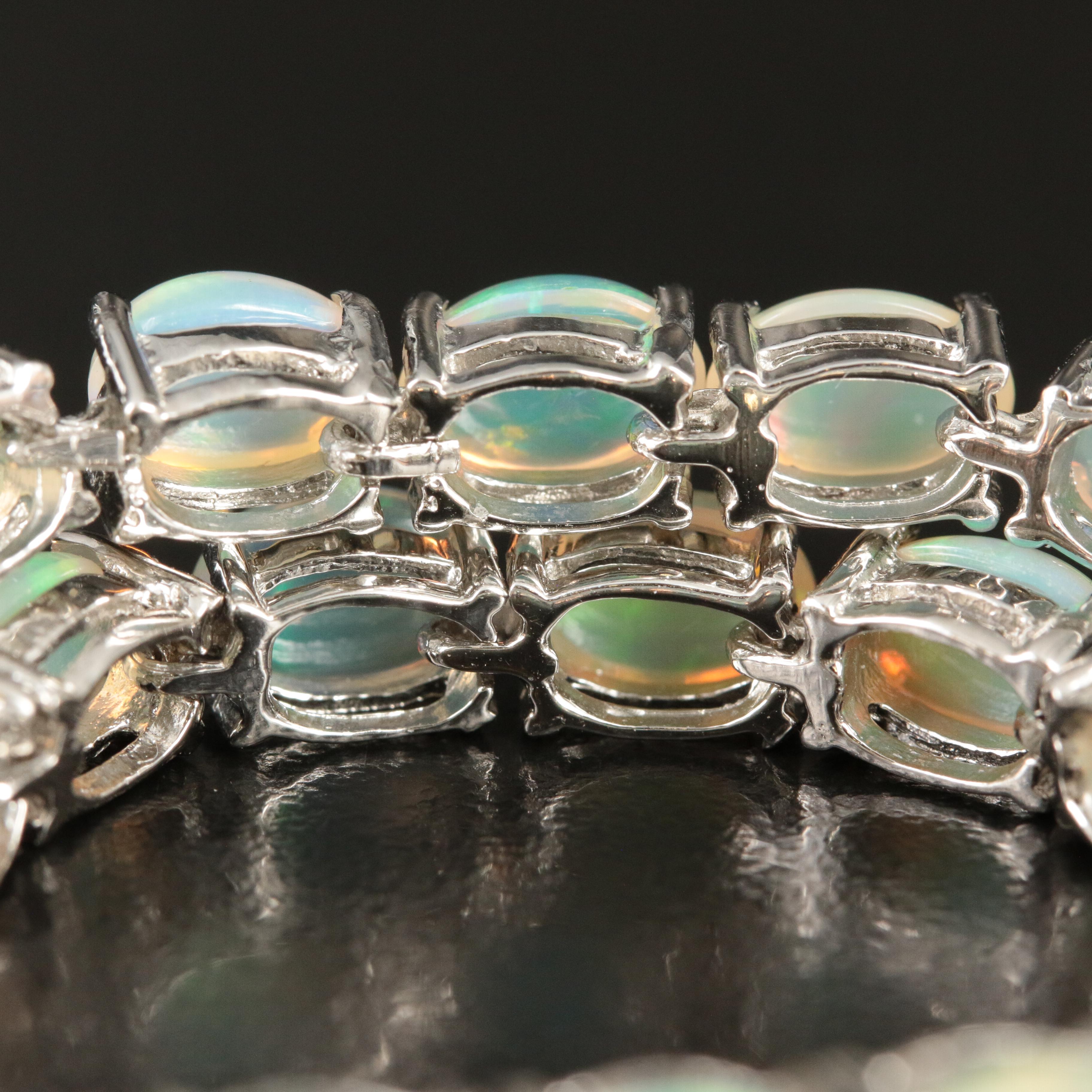 Sterling Opal Bracelet